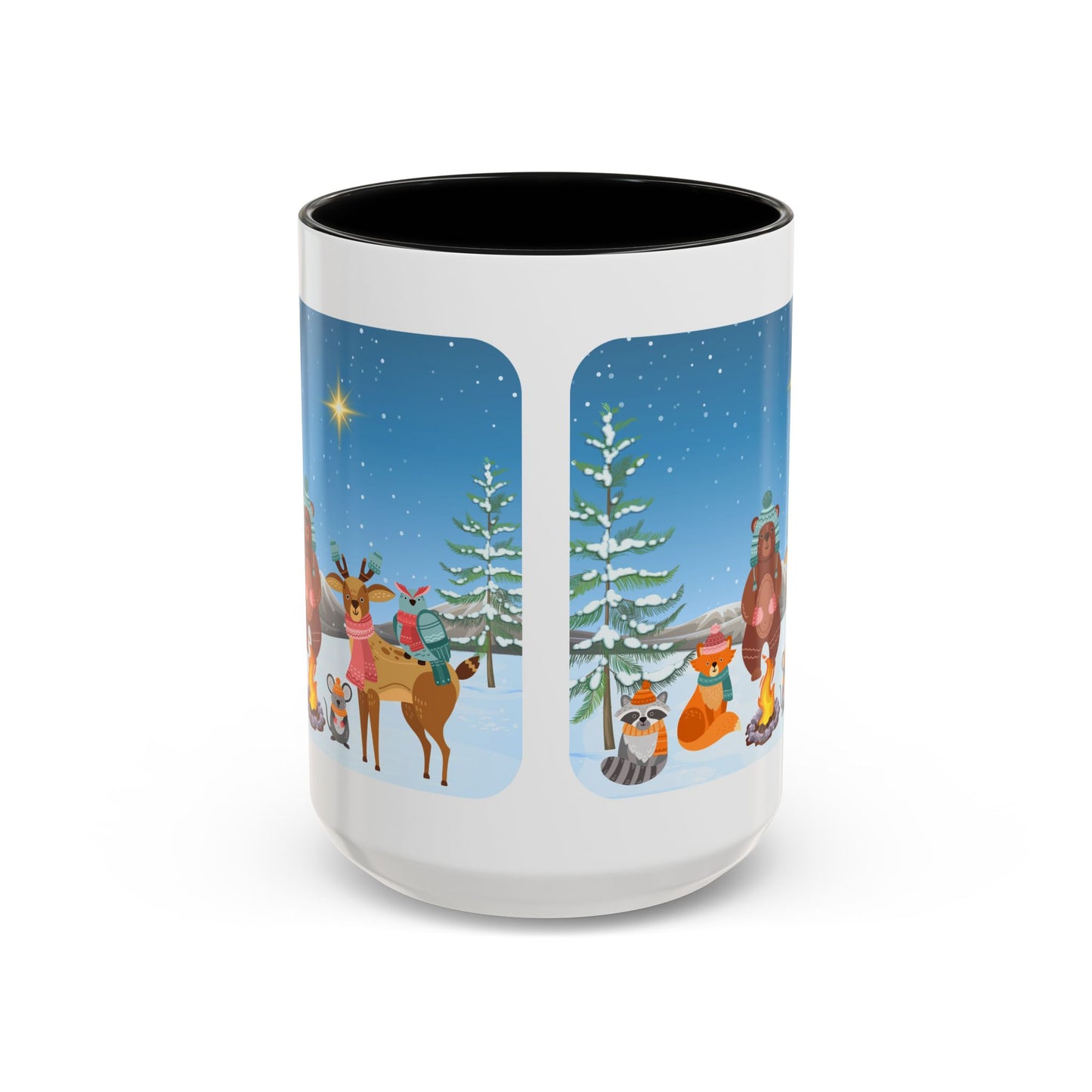 Winter Animal Party - Accent Coffee Mug (11, 15oz)