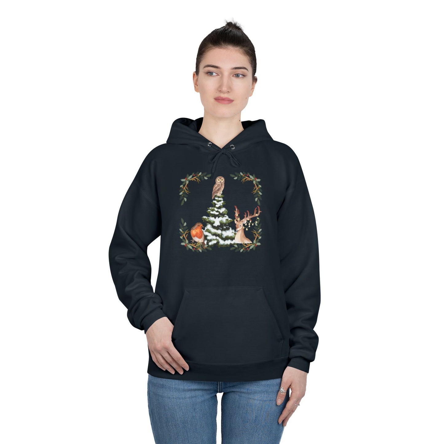 Winter Tree - Adult Unisex EcoSmart® Pullover Hoodie Sweatshirt