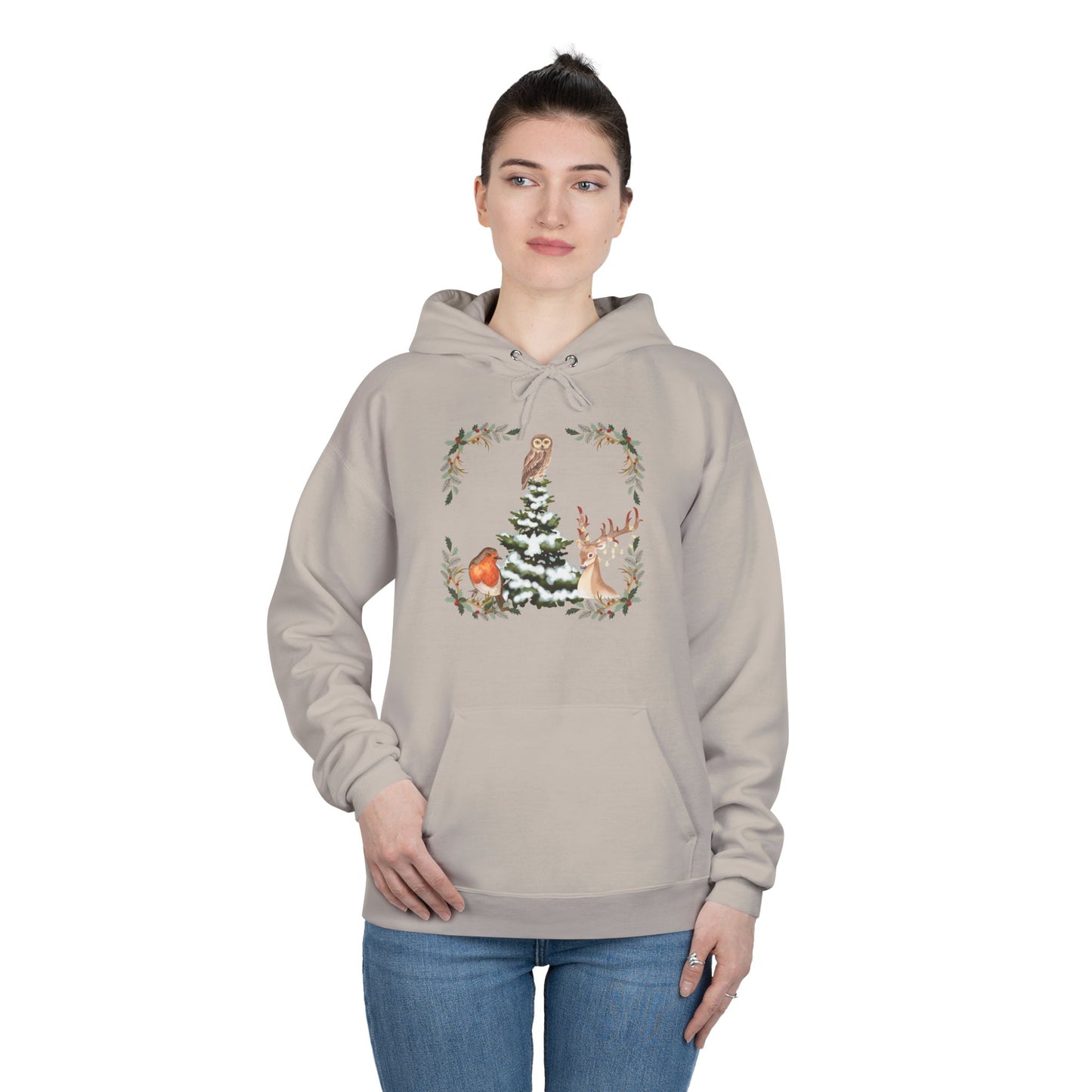 Winter Tree - Adult Unisex EcoSmart® Pullover Hoodie Sweatshirt