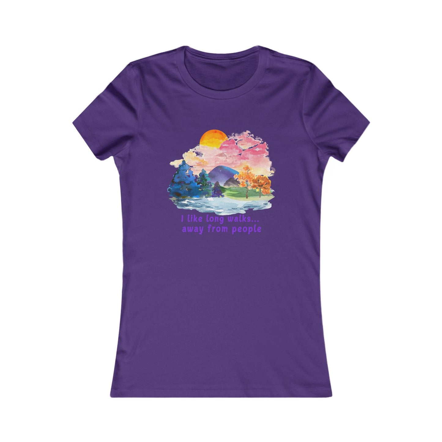 Long Walks Away From People - Women's Tee