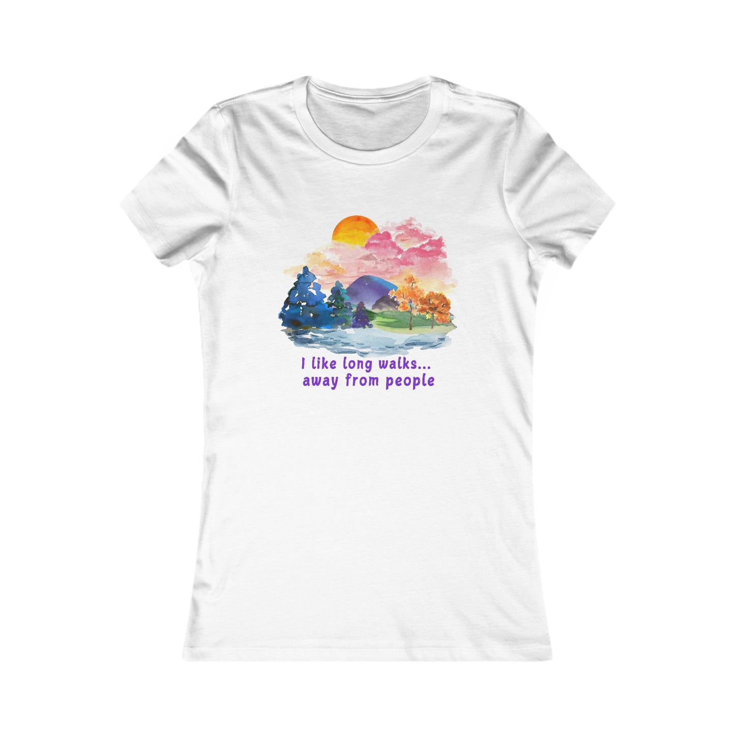 Long Walks Away From People - Women's Tee