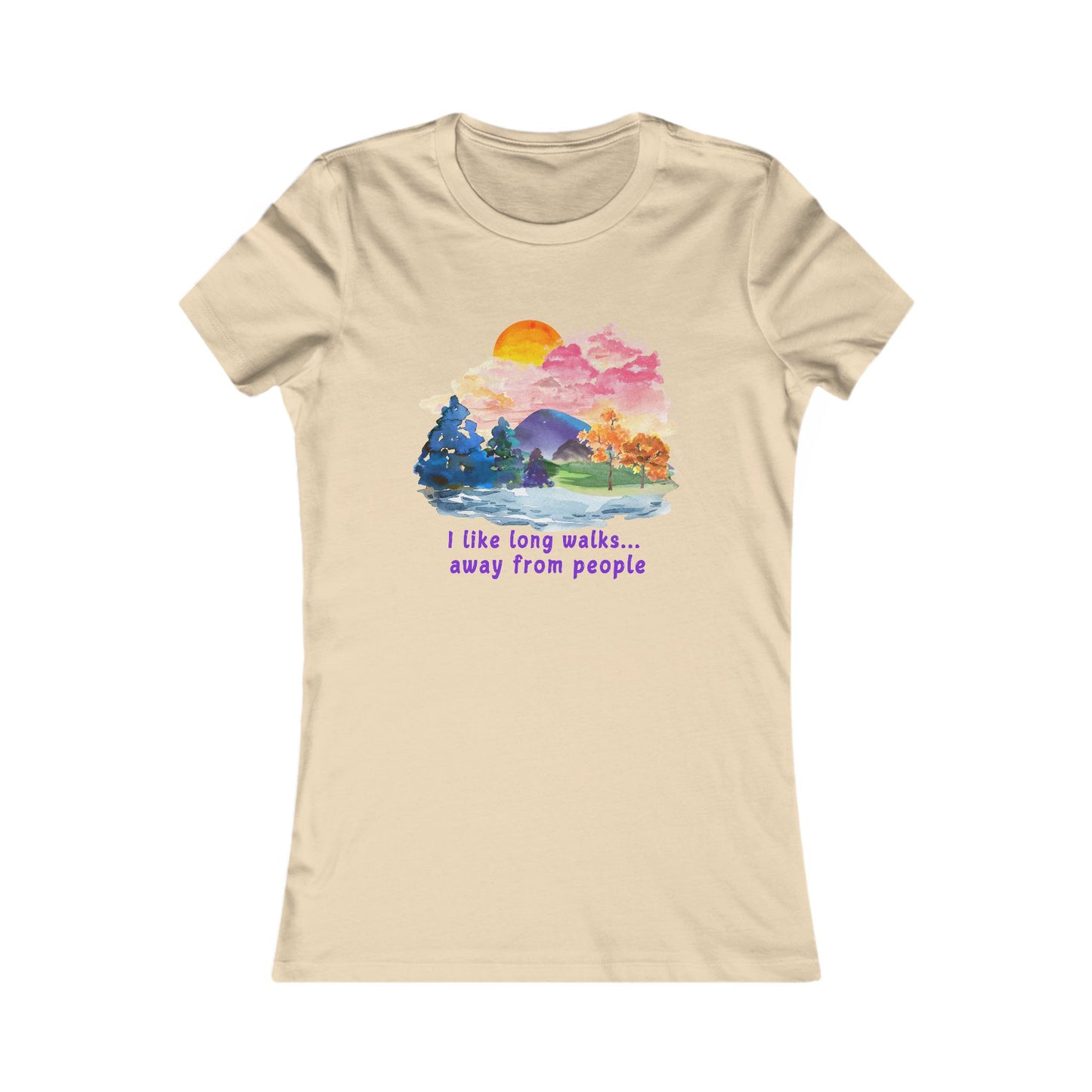 Long Walks Away From People - Women's Tee