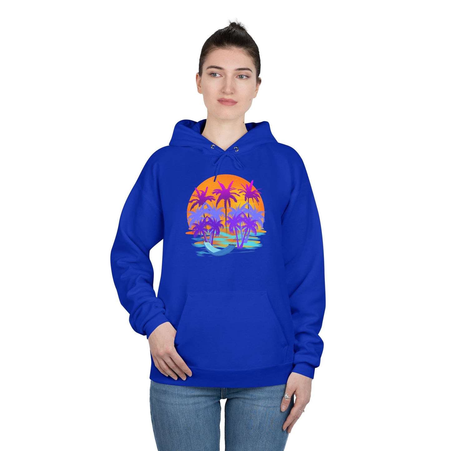 Tropical Paradise - Adult Unisex EcoSmart® Pullover Hoodie Sweatshirt