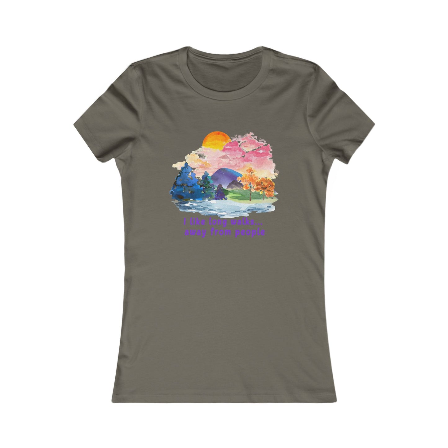 Long Walks Away From People - Women's Tee