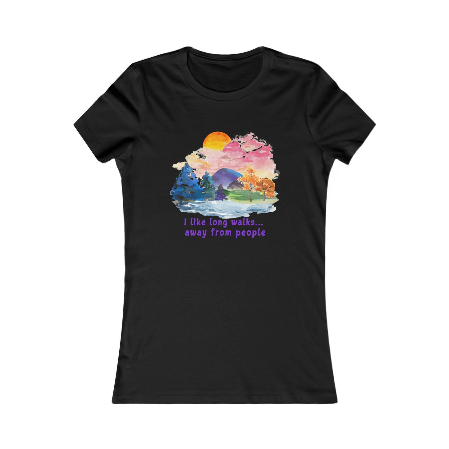 Long Walks Away From People - Women's Tee