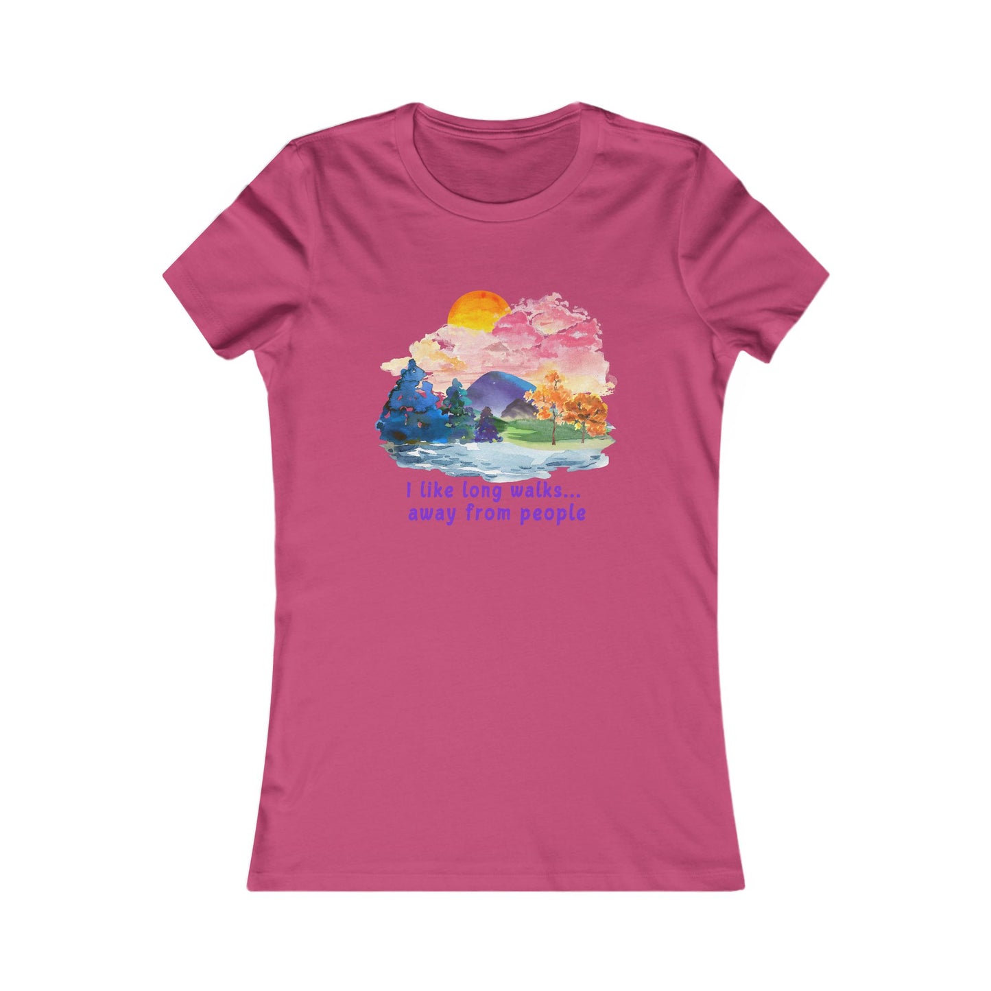 Long Walks Away From People - Women's Tee