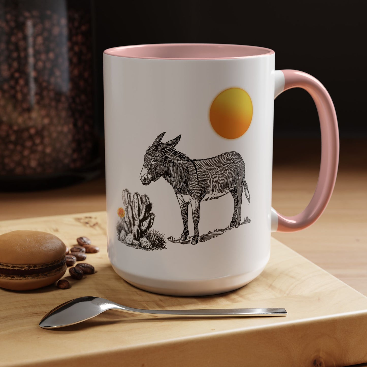 Desert Donkey - Accent Coffee Mug (11, 15oz)
