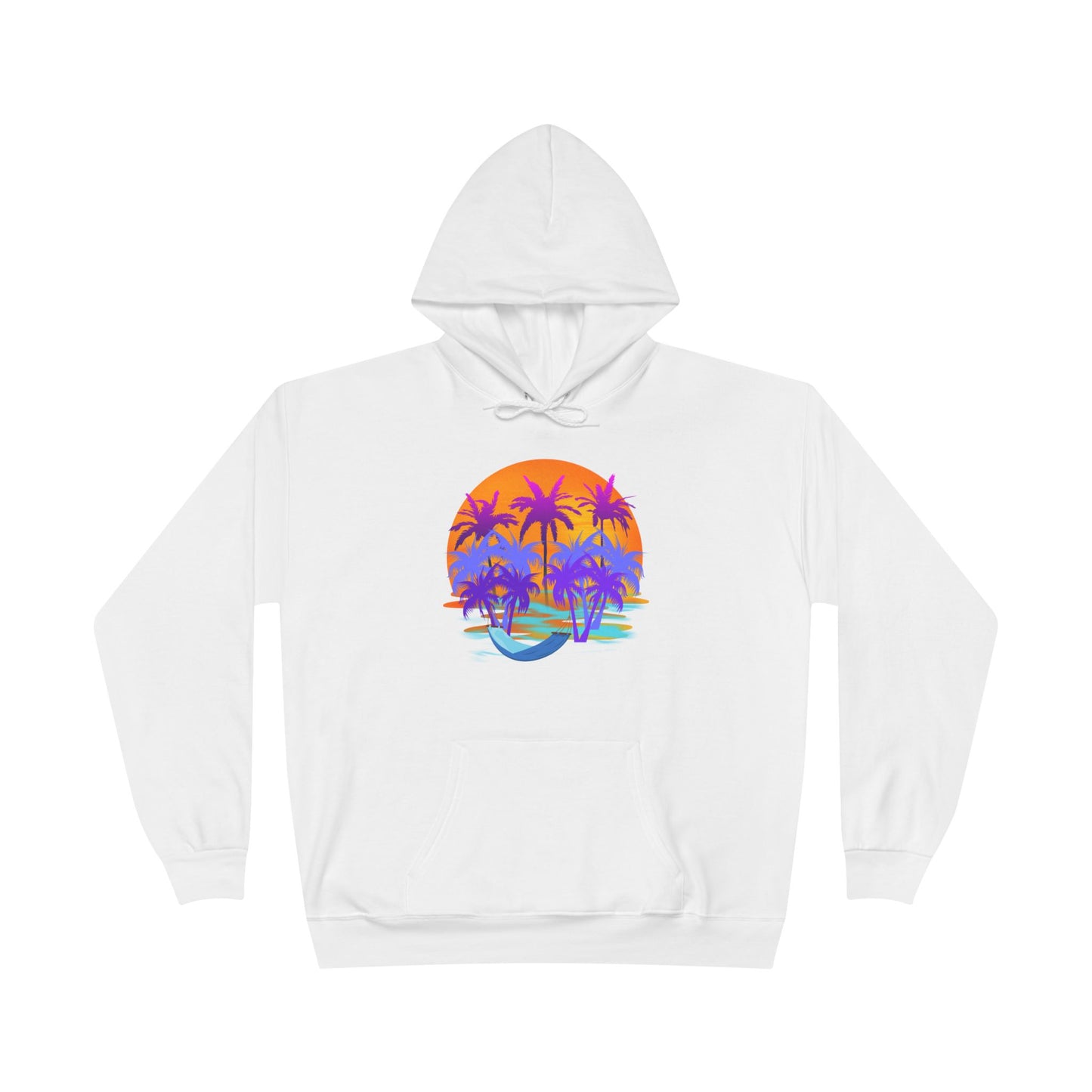 Tropical Paradise - Adult Unisex EcoSmart® Pullover Hoodie Sweatshirt