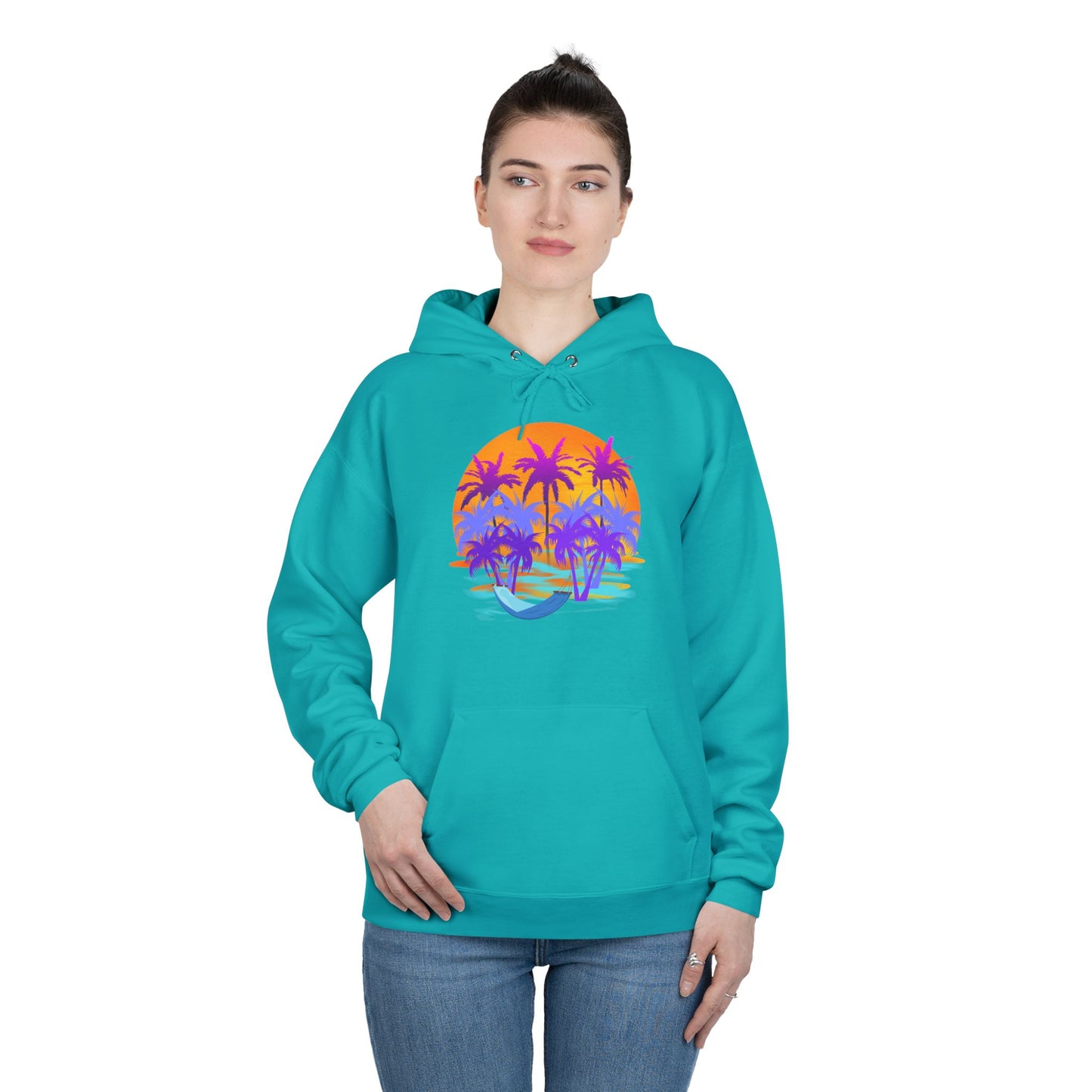 Tropical Paradise - Adult Unisex EcoSmart® Pullover Hoodie Sweatshirt