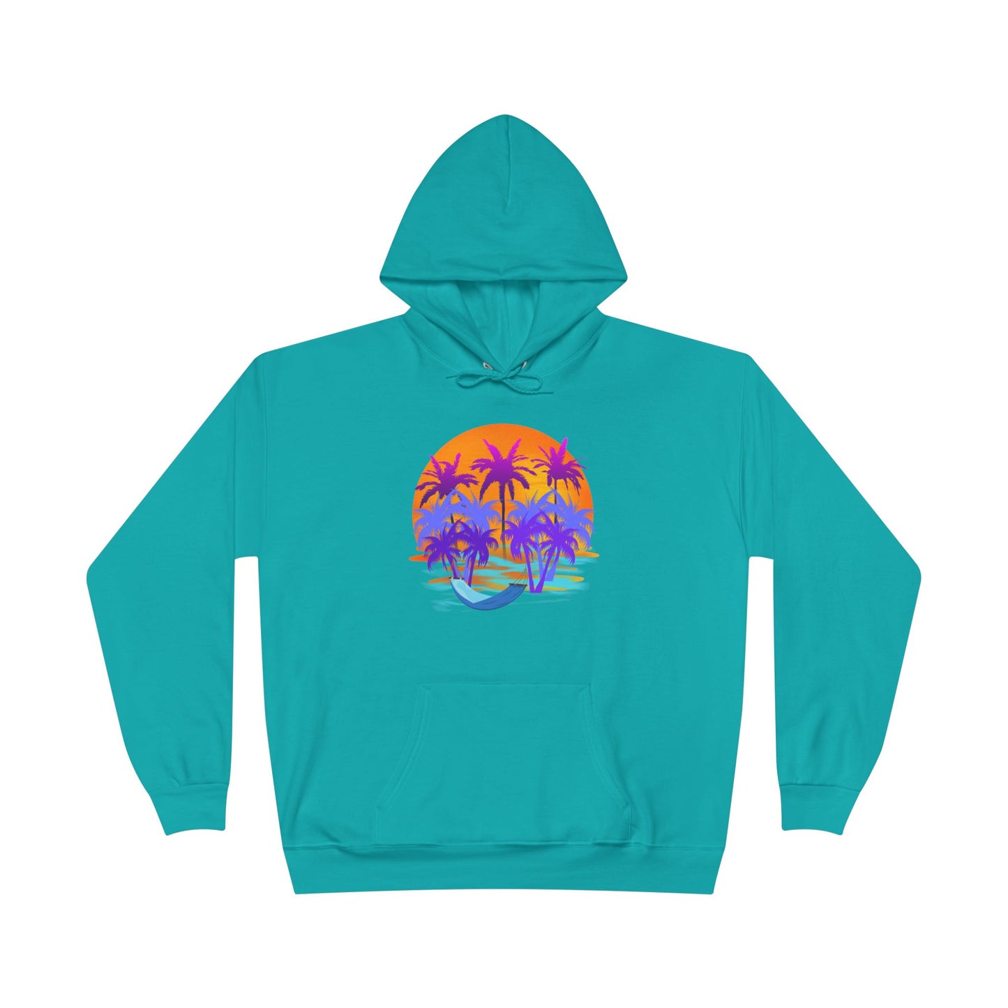 Tropical Paradise - Adult Unisex EcoSmart® Pullover Hoodie Sweatshirt