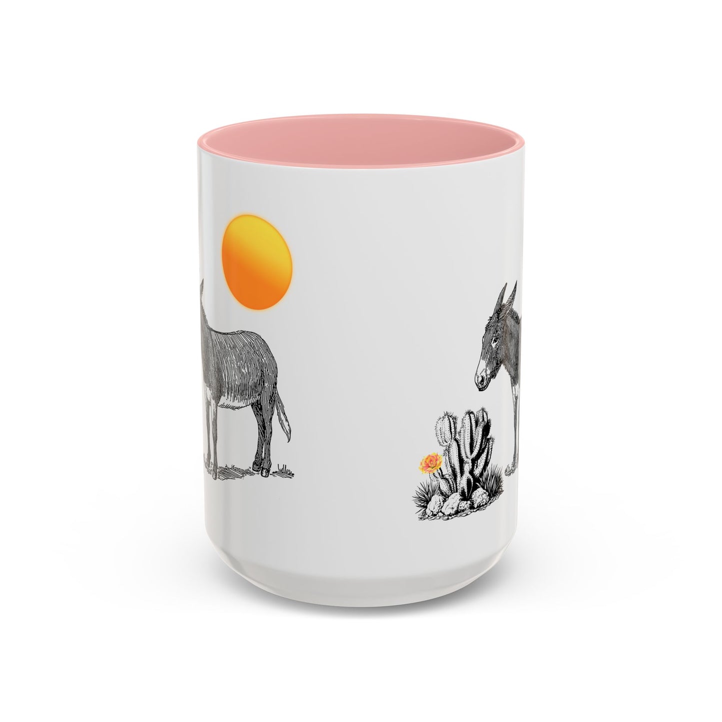 Desert Donkey - Accent Coffee Mug (11, 15oz)