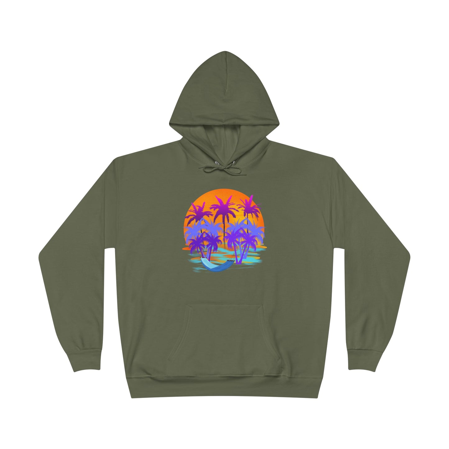 Tropical Paradise - Adult Unisex EcoSmart® Pullover Hoodie Sweatshirt