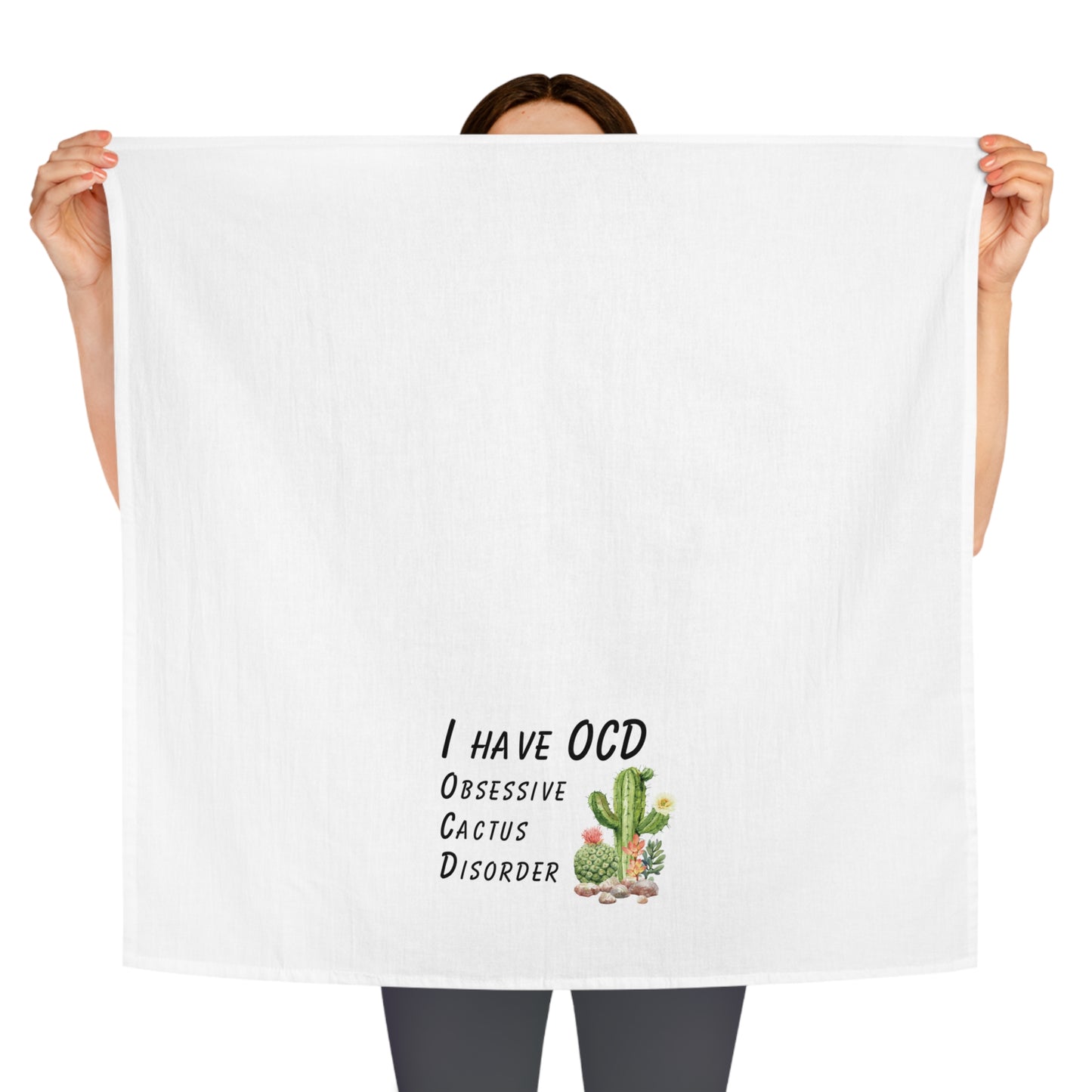 OCD Cactus - Tea Towel
