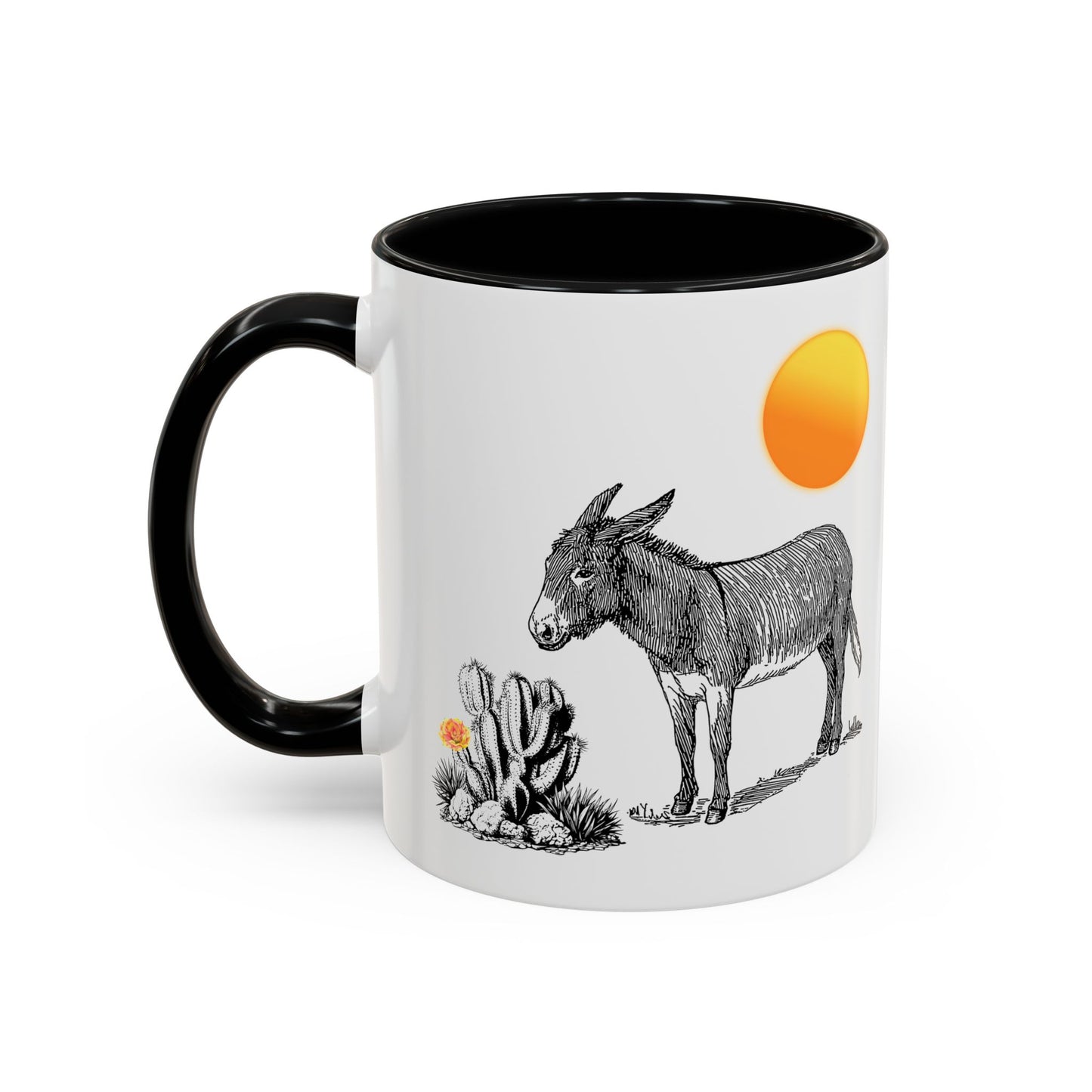 Desert Donkey - Accent Coffee Mug (11, 15oz)