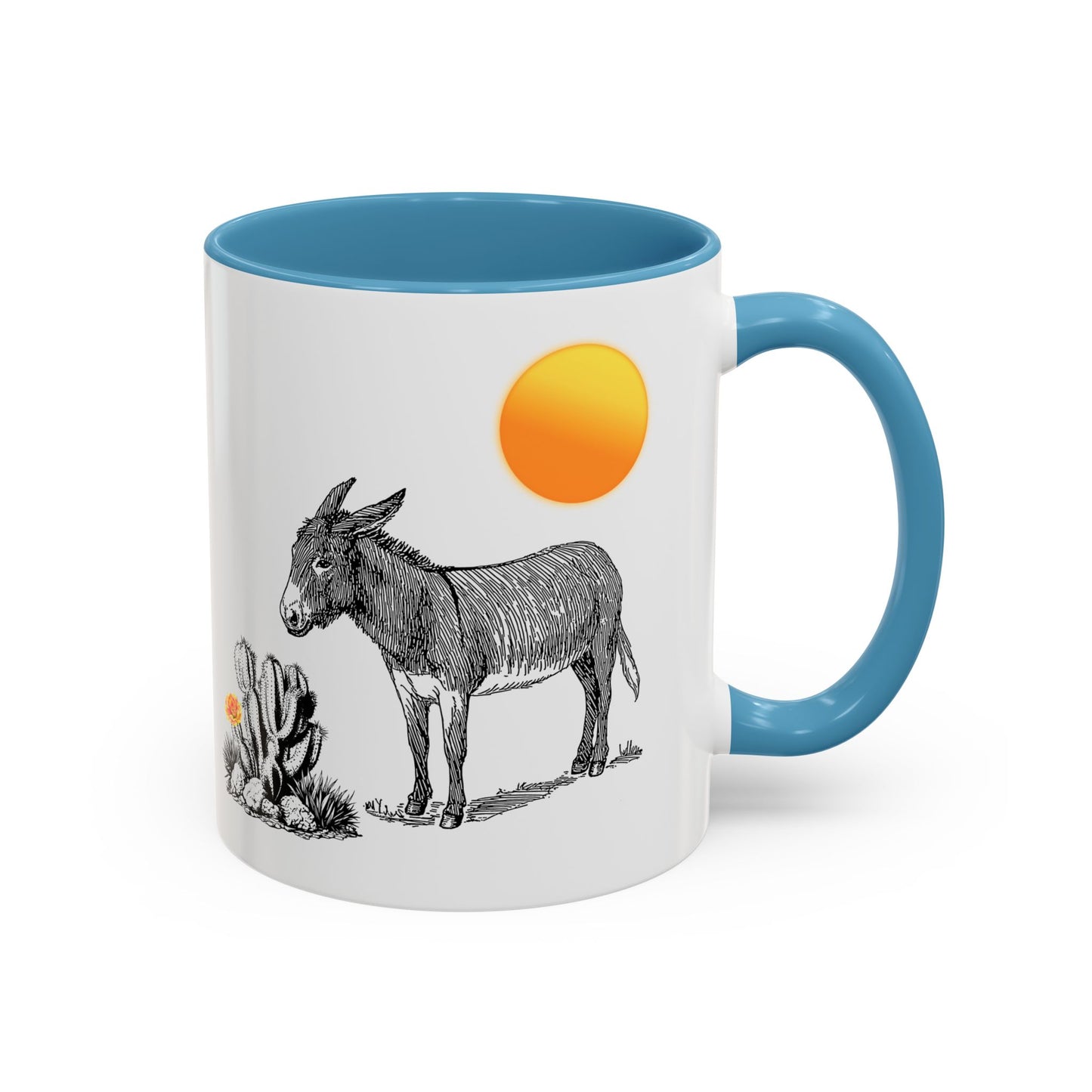 Desert Donkey - Accent Coffee Mug (11, 15oz)