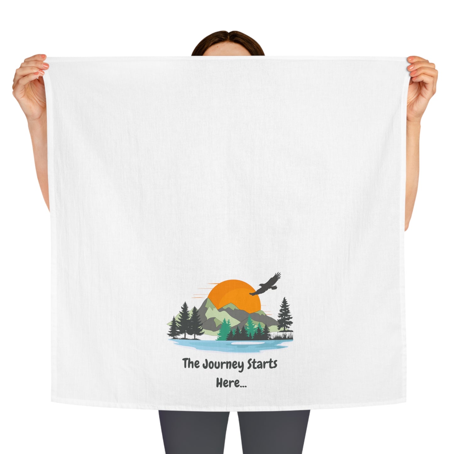Journey Starts Here - Tea Towel