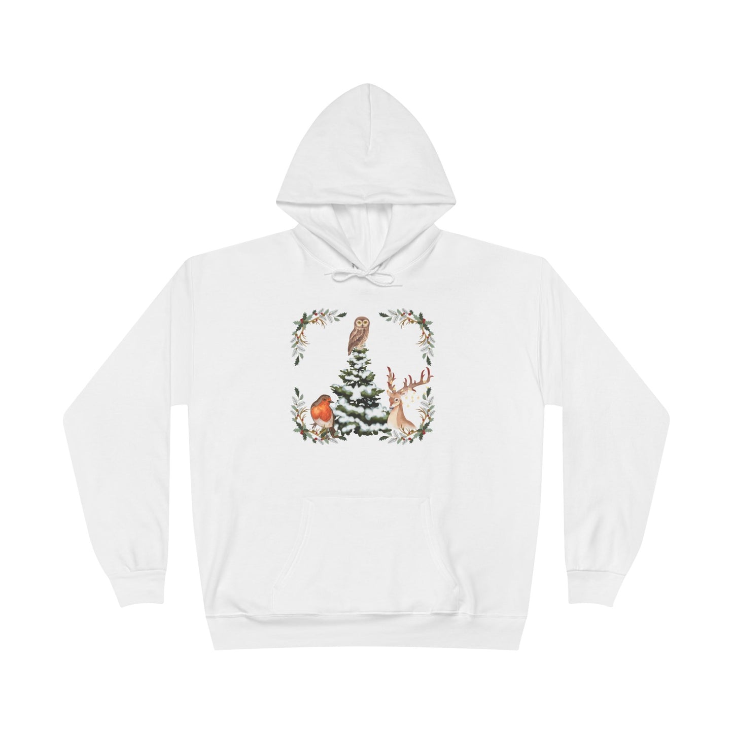 Winter Tree - Adult Unisex EcoSmart® Pullover Hoodie Sweatshirt