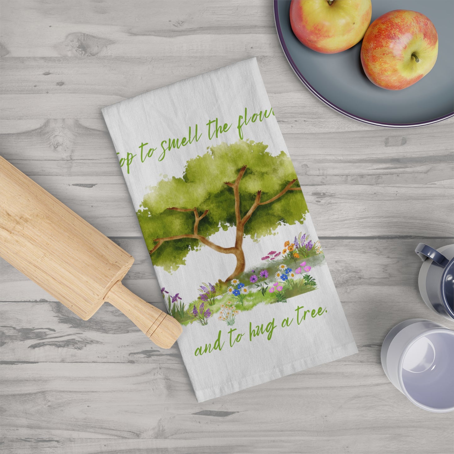 Hug A Tree - Tea Towel