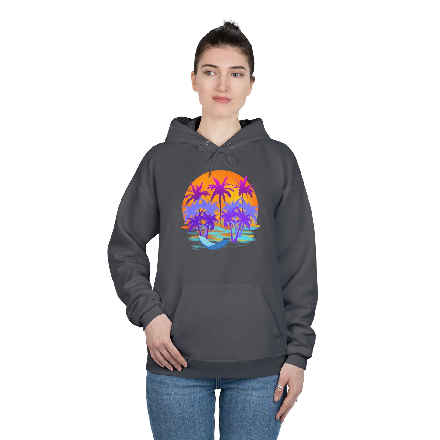 Tropical Paradise - Adult Unisex EcoSmart® Pullover Hoodie Sweatshirt