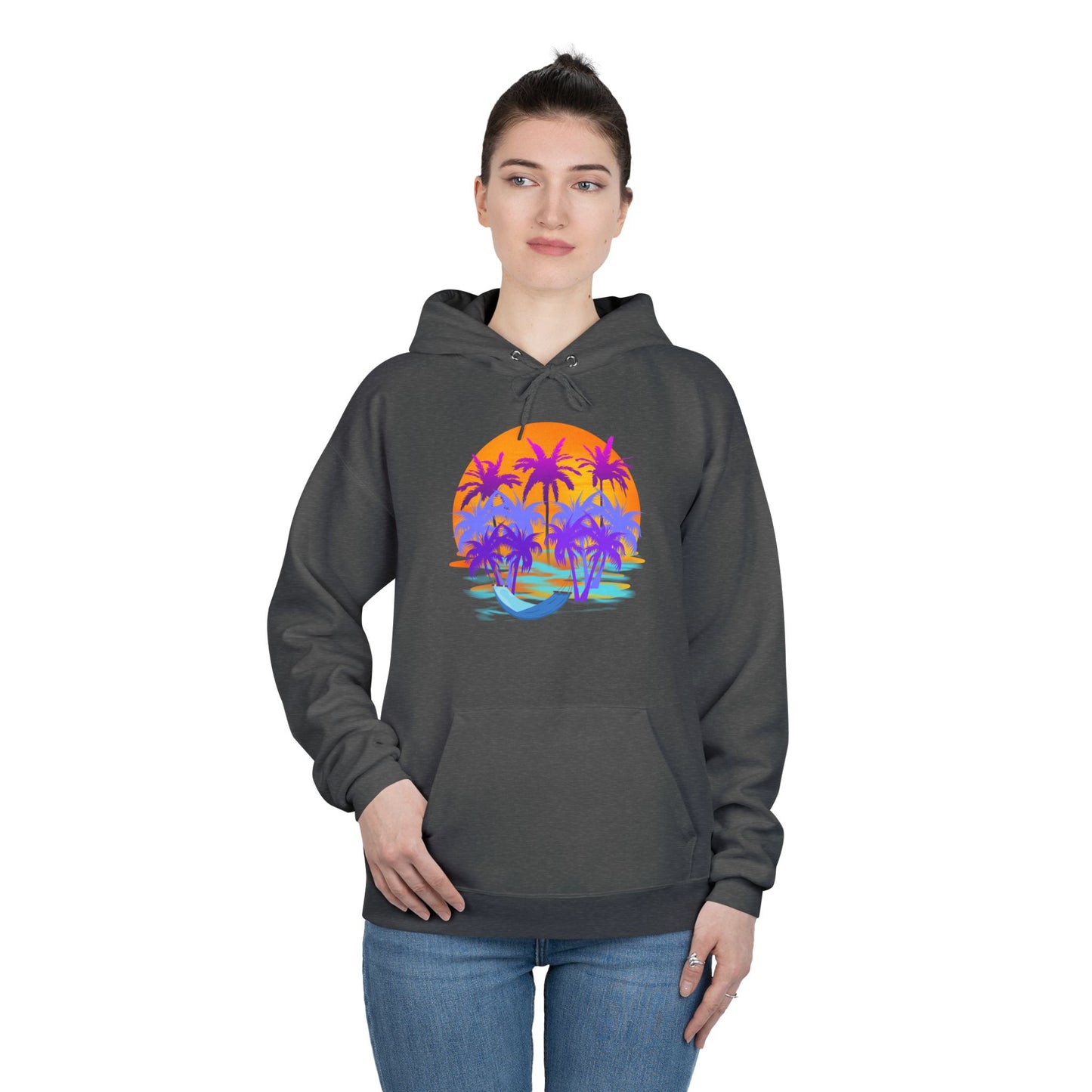 Tropical Paradise - Adult Unisex EcoSmart® Pullover Hoodie Sweatshirt