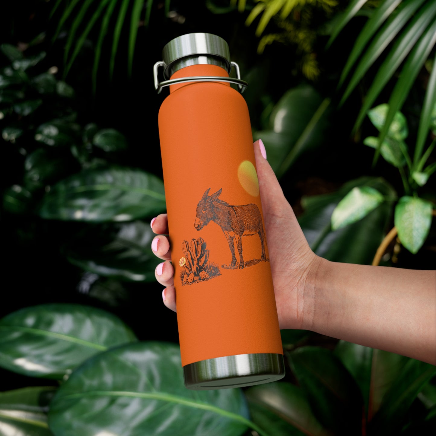 Desert Donkey - Copper Vacuum Insulated Bottle, 22oz