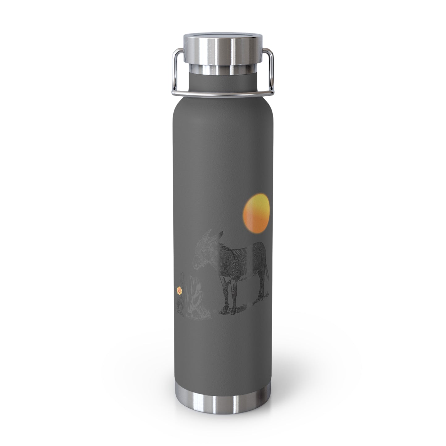 Desert Donkey - Copper Vacuum Insulated Bottle, 22oz