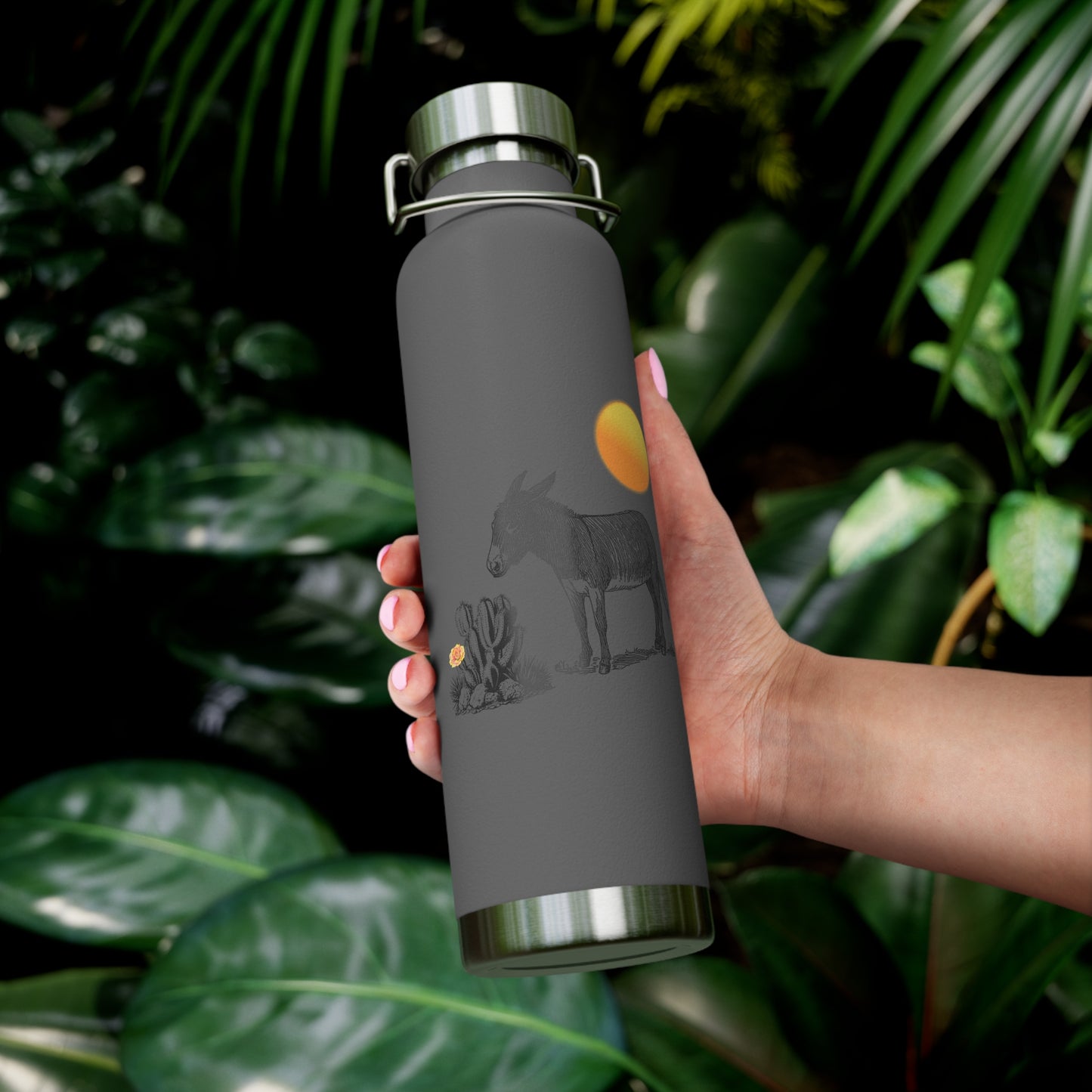 Desert Donkey - Copper Vacuum Insulated Bottle, 22oz