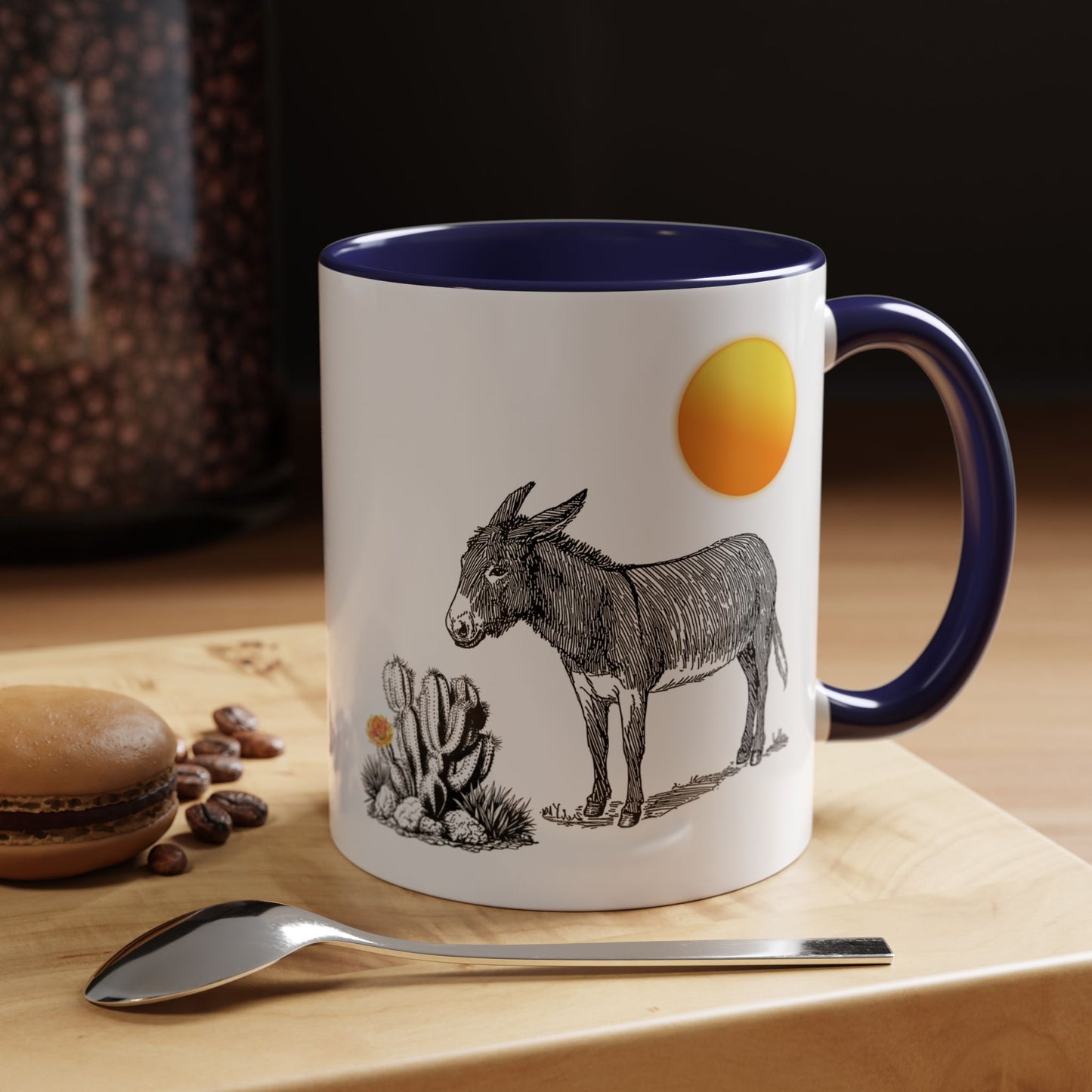 Desert Donkey - Accent Coffee Mug (11, 15oz)