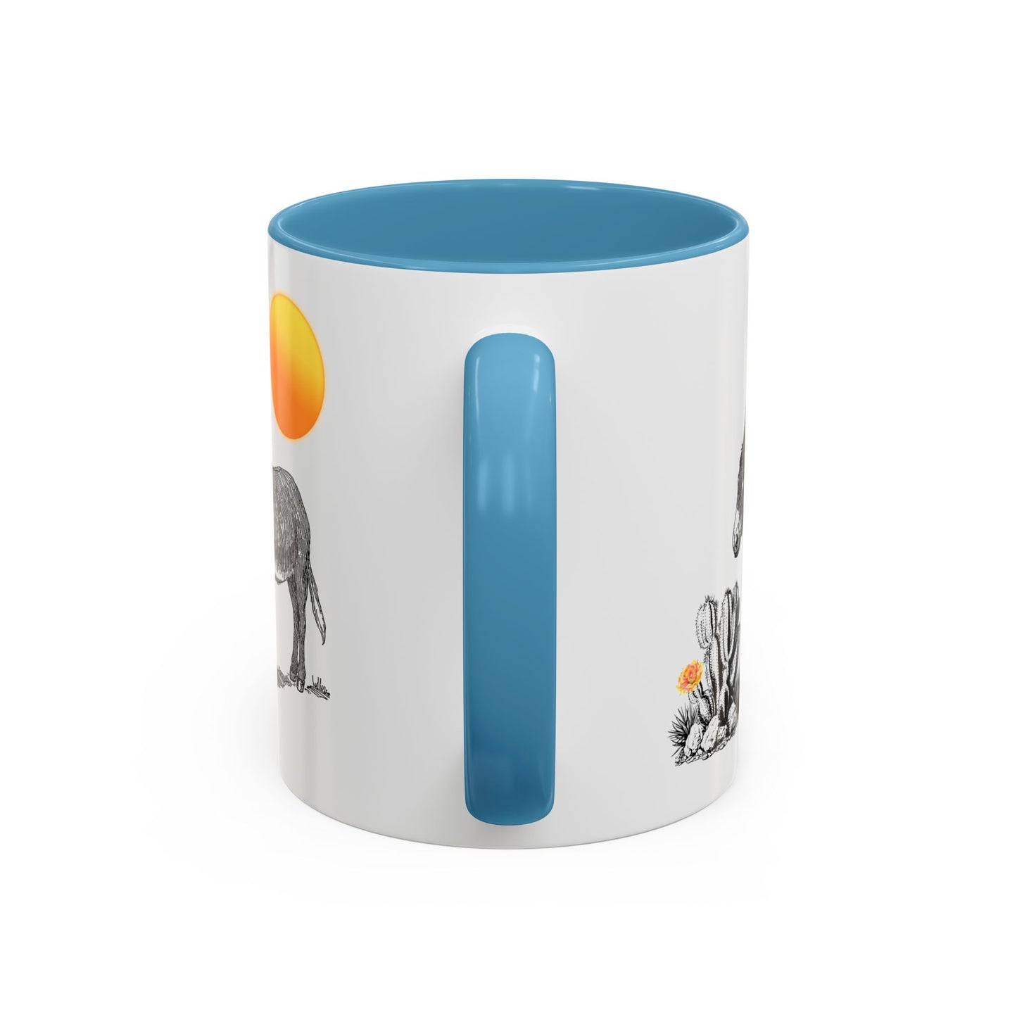 Desert Donkey - Accent Coffee Mug (11, 15oz)