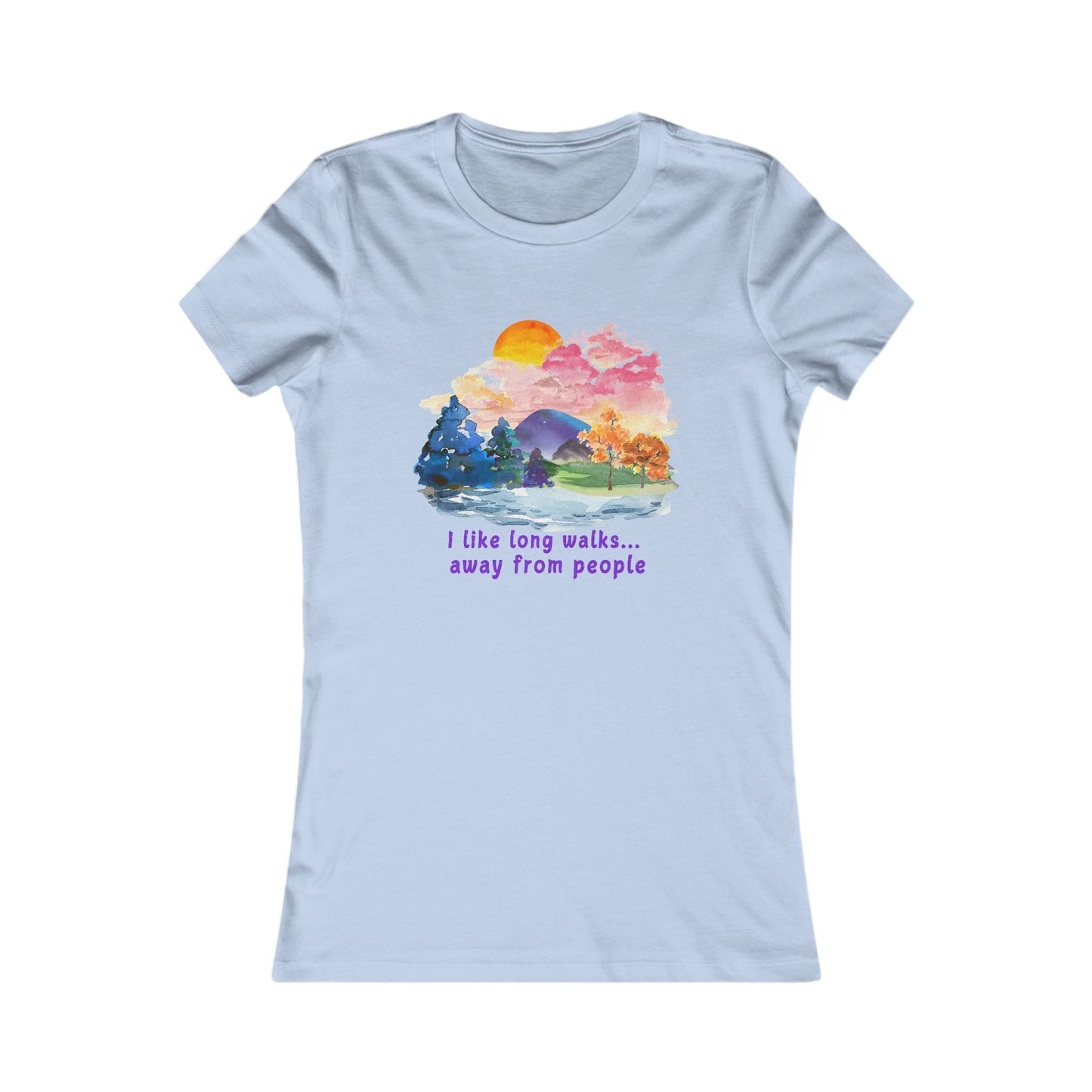 Long Walks Away From People - Women's Tee