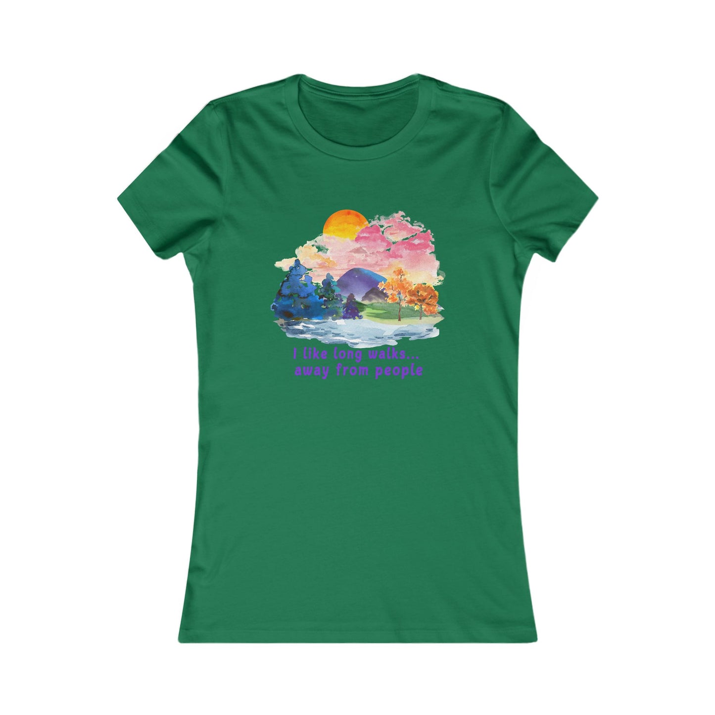 Long Walks Away From People - Women's Tee
