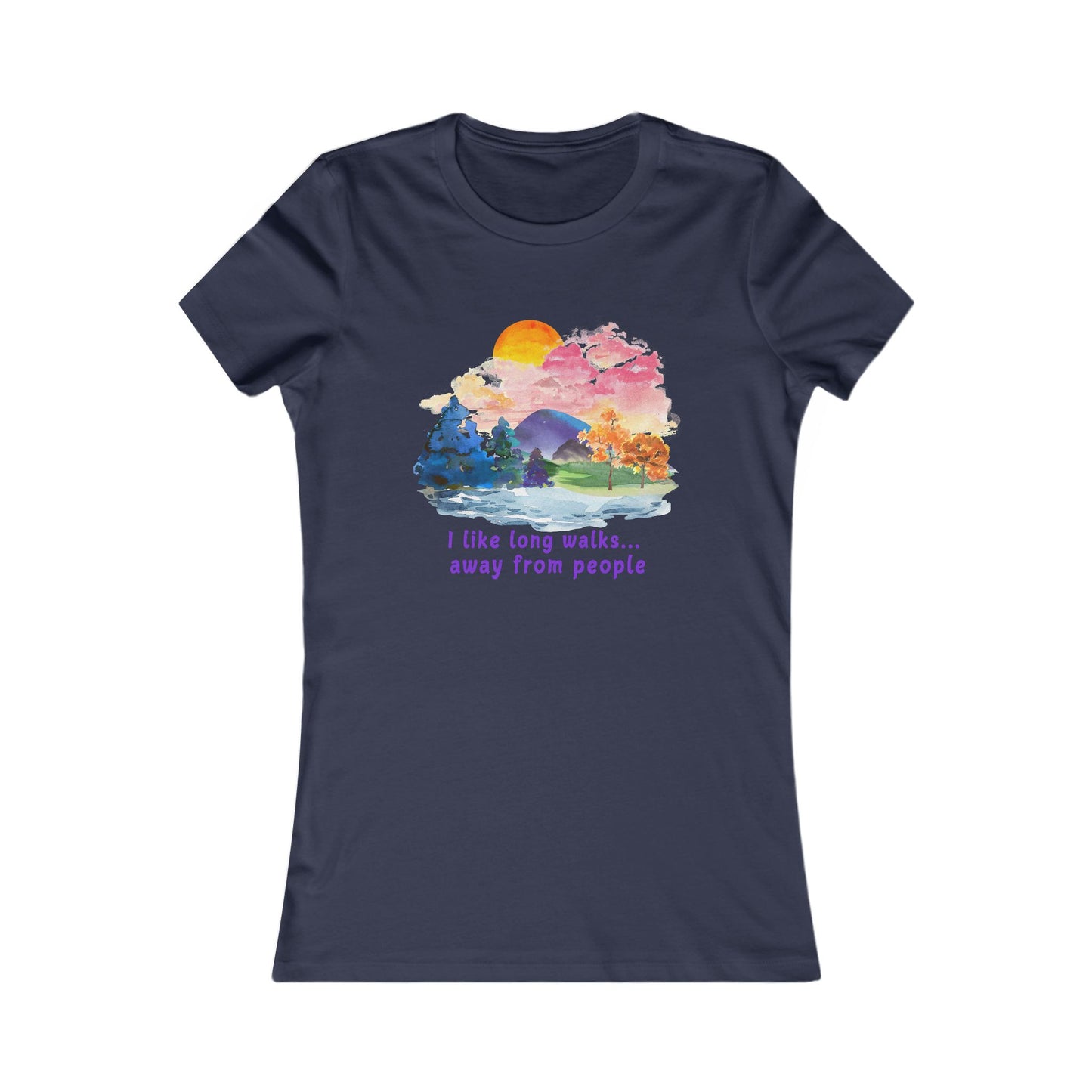 Long Walks Away From People - Women's Tee