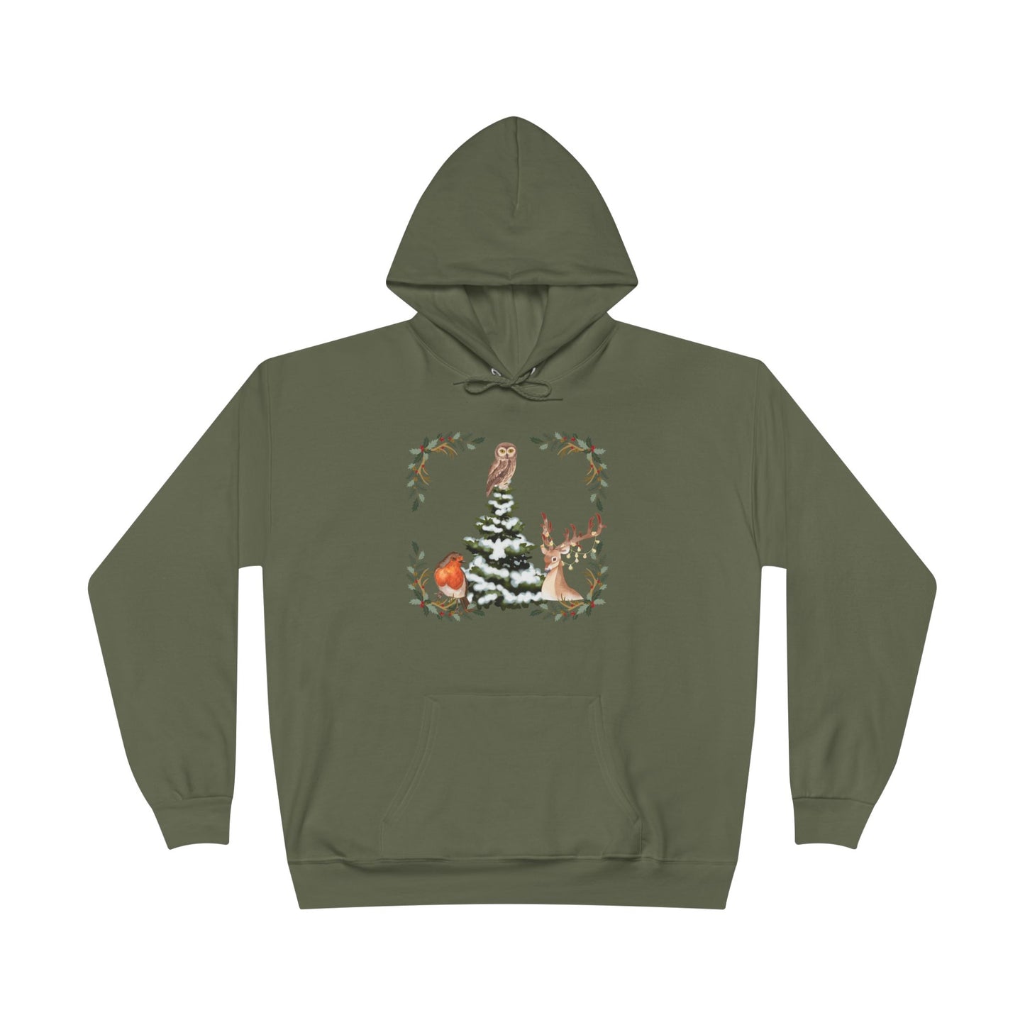 Winter Tree - Adult Unisex EcoSmart® Pullover Hoodie Sweatshirt