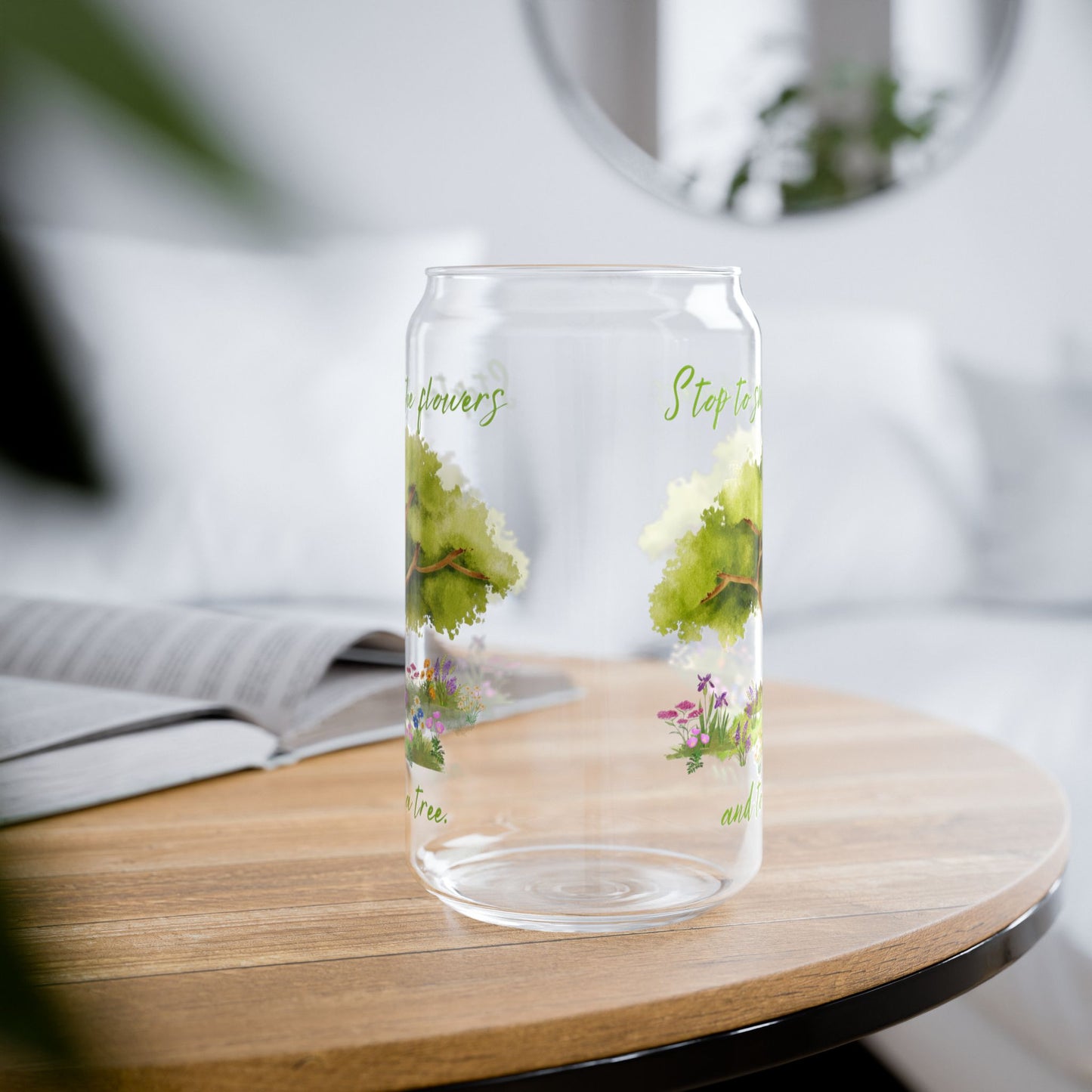 Hug A Tree - Sipper Glass, 16oz