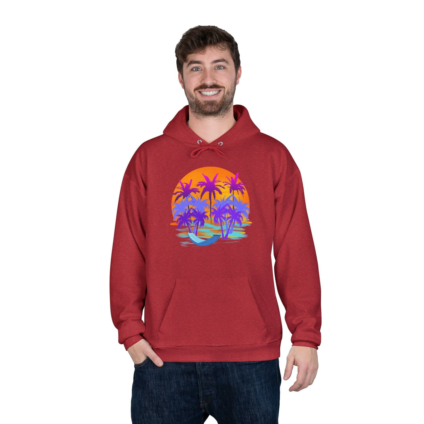 Tropical Paradise - Adult Unisex EcoSmart® Pullover Hoodie Sweatshirt