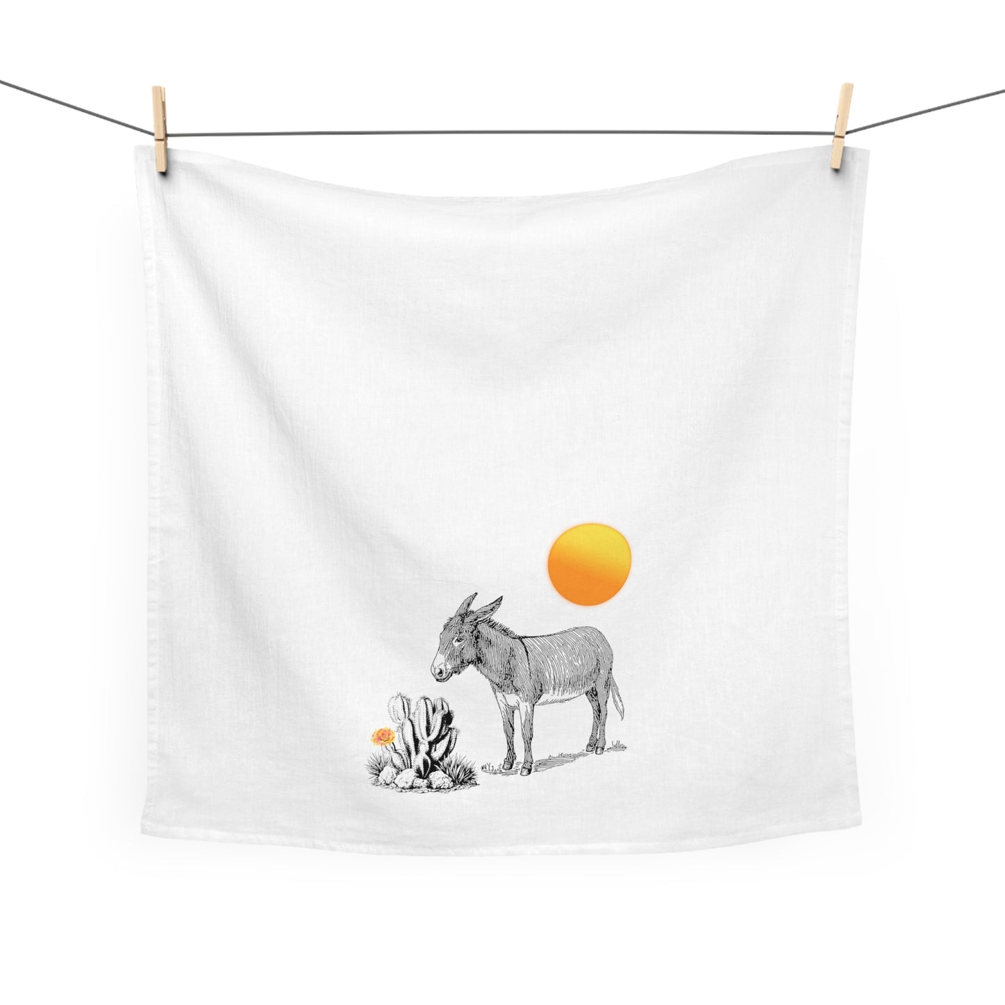 Desert Donkey - Tea Towel