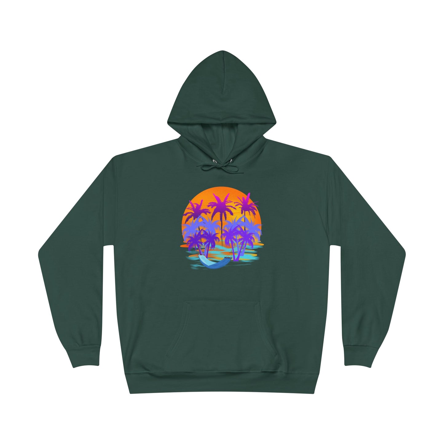 Tropical Paradise - Adult Unisex EcoSmart® Pullover Hoodie Sweatshirt