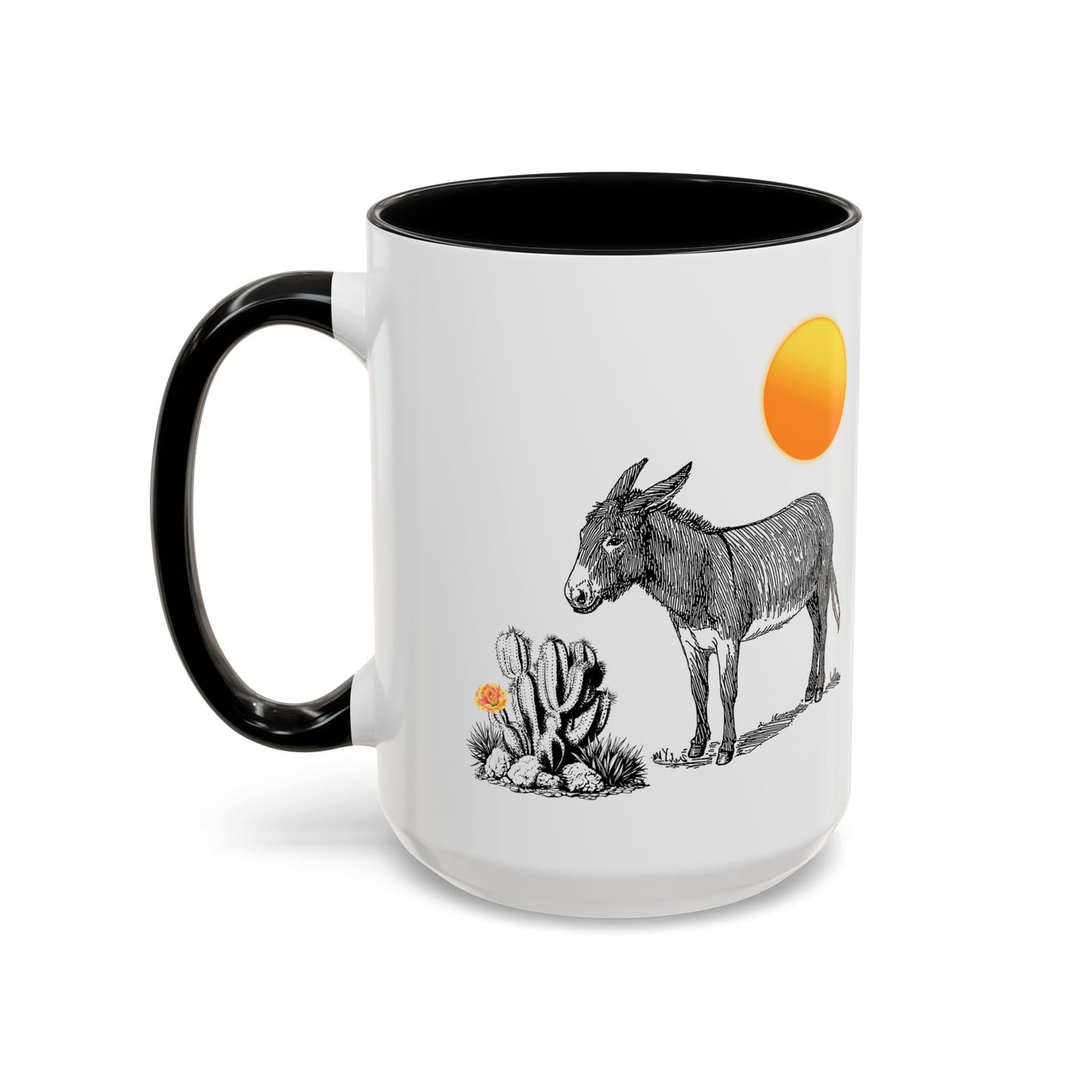 Desert Donkey - Accent Coffee Mug (11, 15oz)