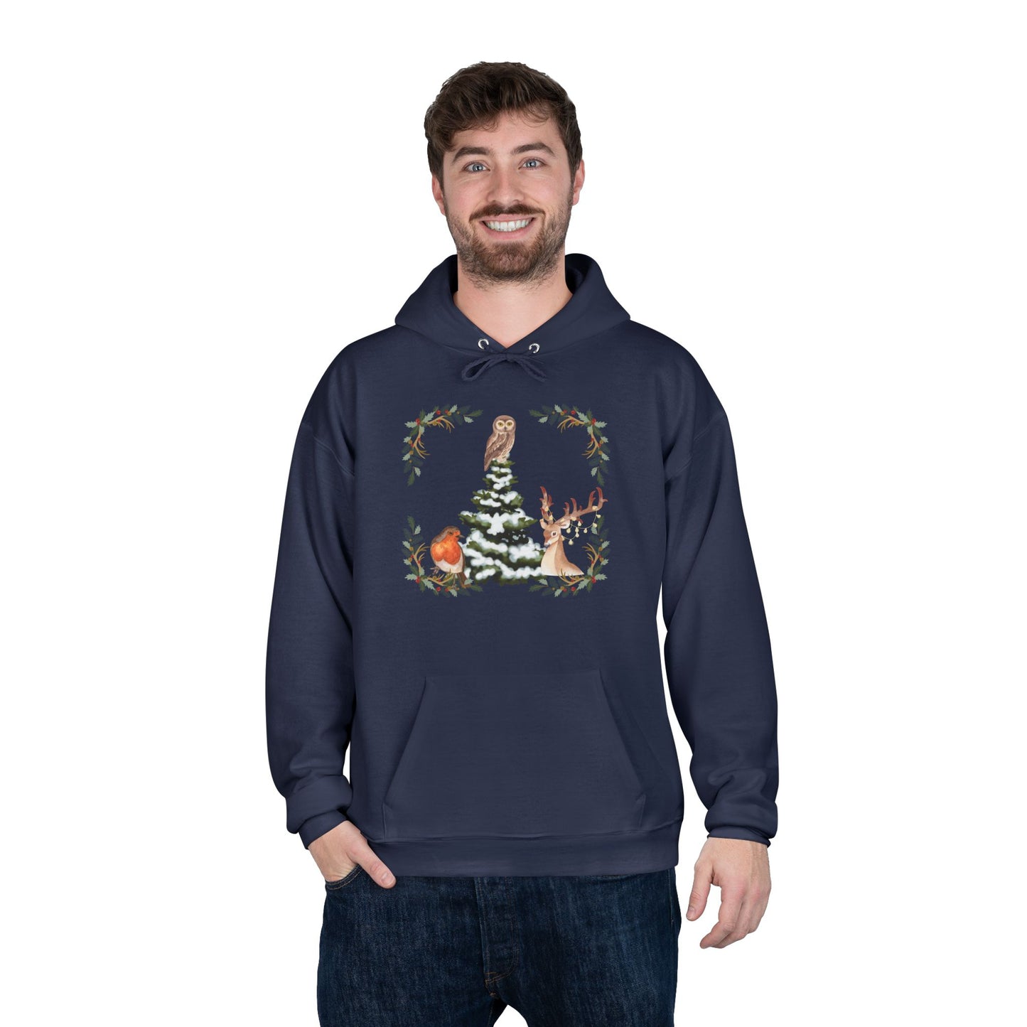 Winter Tree - Adult Unisex EcoSmart® Pullover Hoodie Sweatshirt