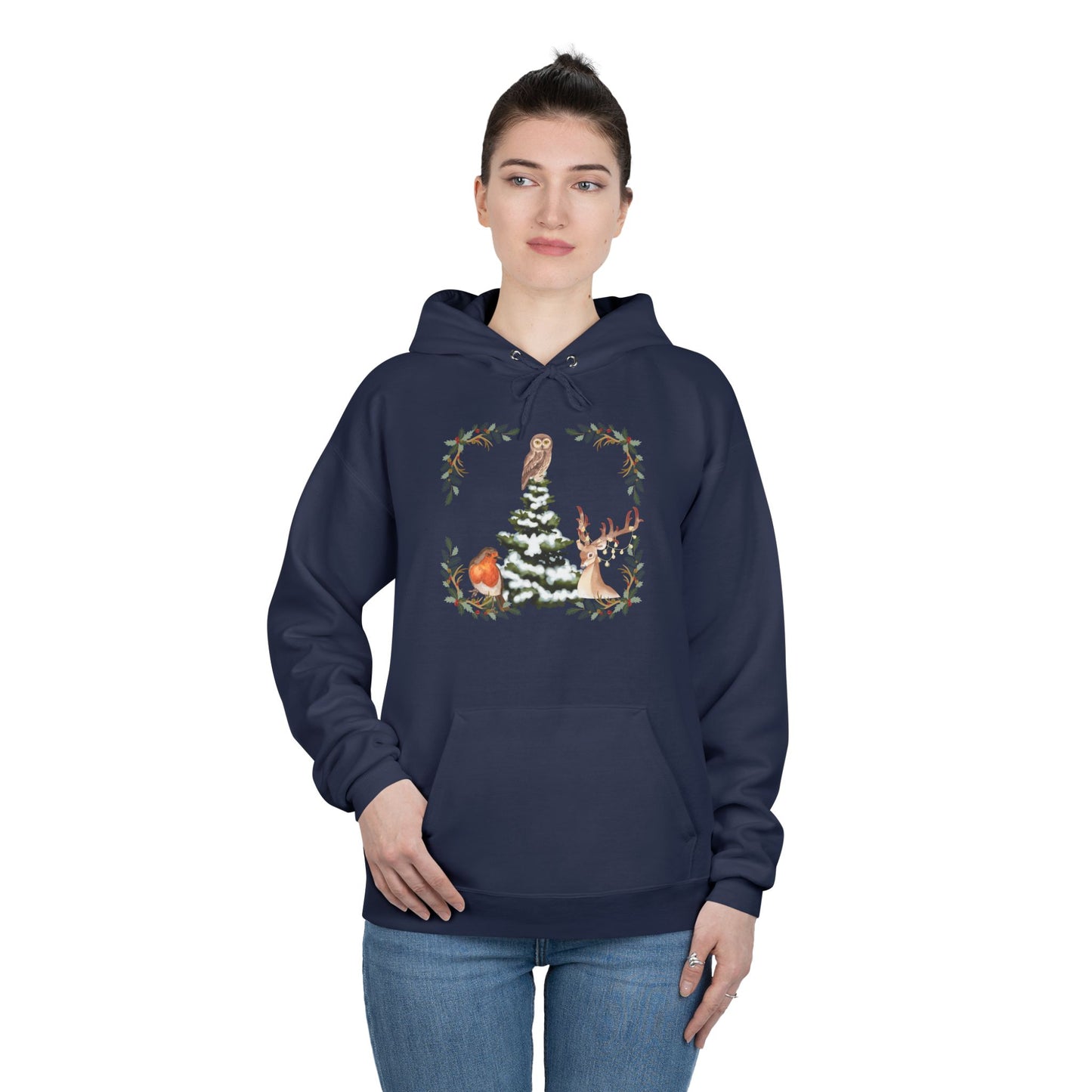 Winter Tree - Adult Unisex EcoSmart® Pullover Hoodie Sweatshirt