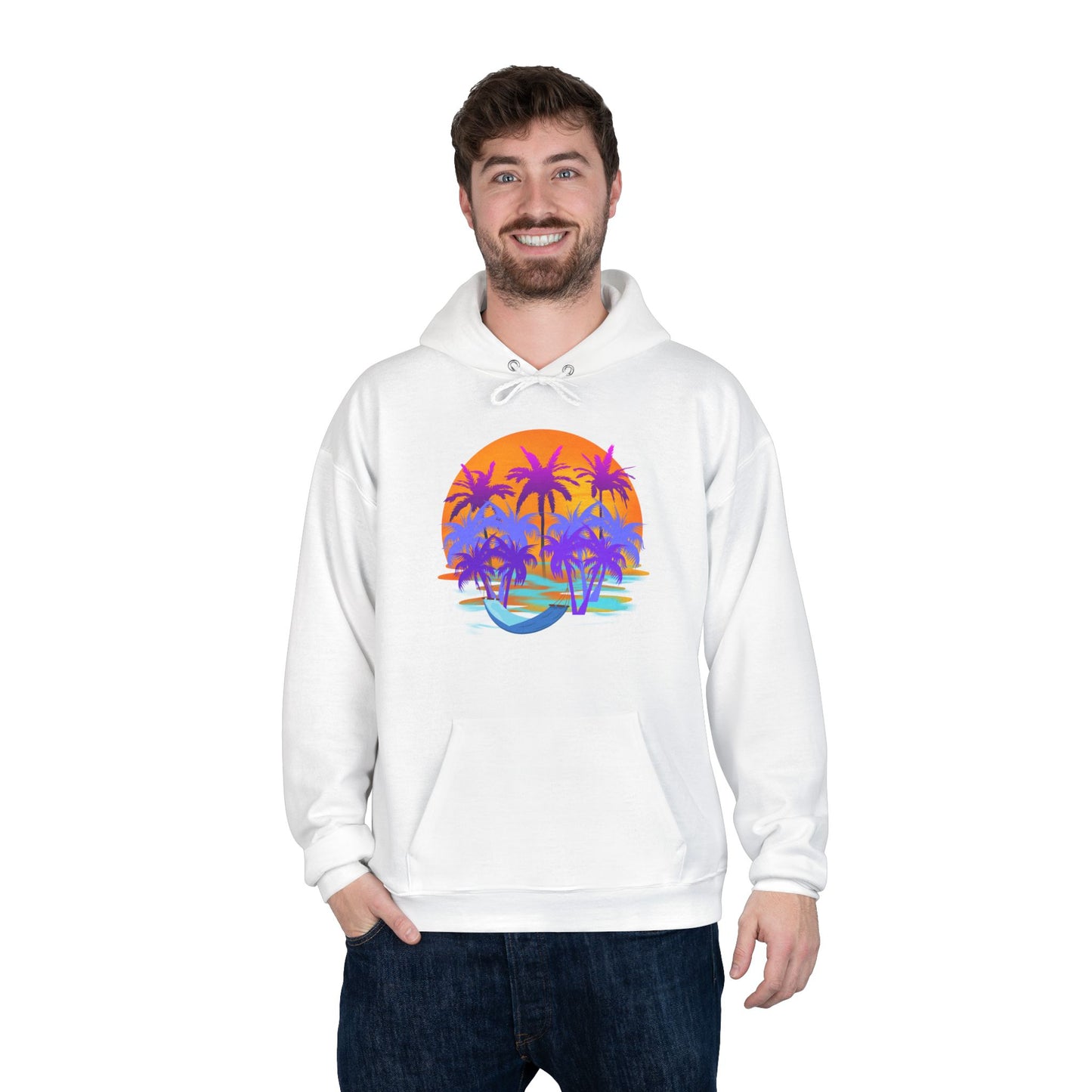 Tropical Paradise - Adult Unisex EcoSmart® Pullover Hoodie Sweatshirt