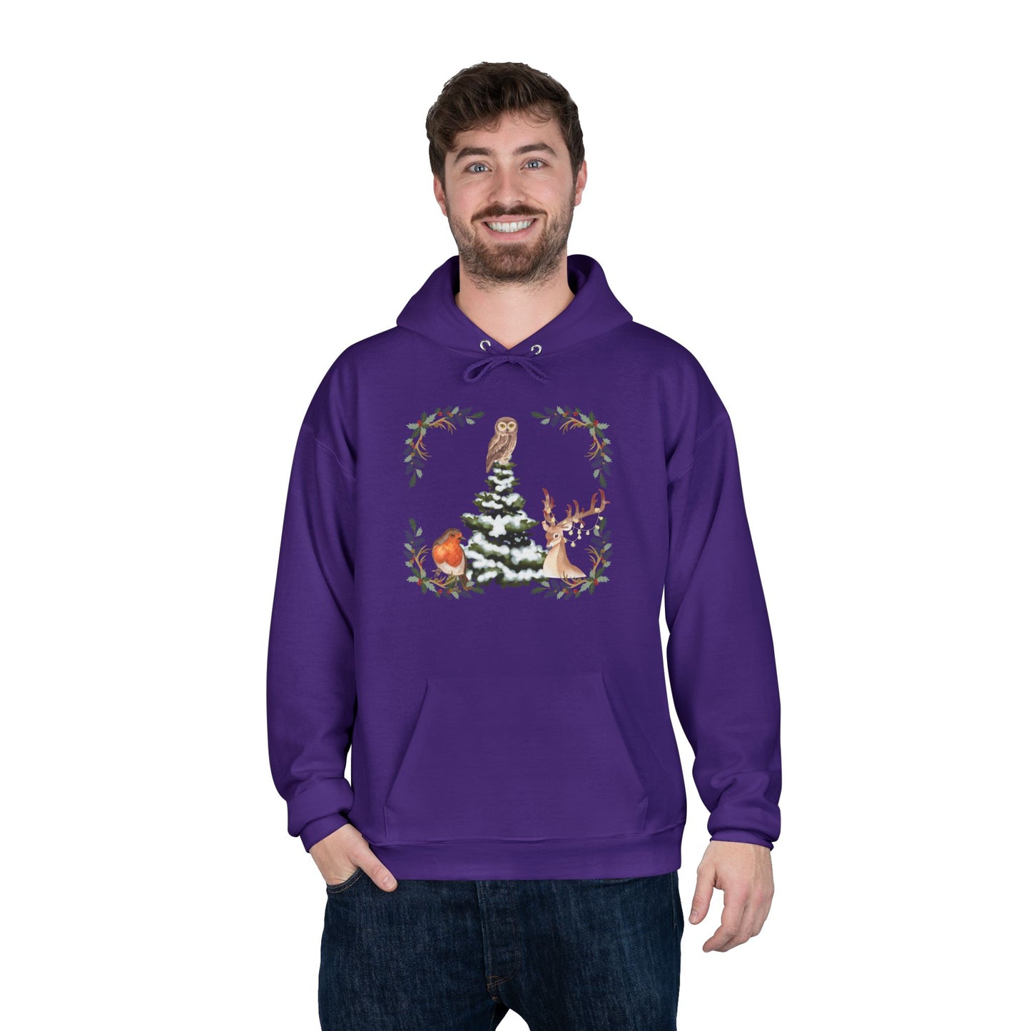 Winter Tree - Adult Unisex EcoSmart® Pullover Hoodie Sweatshirt