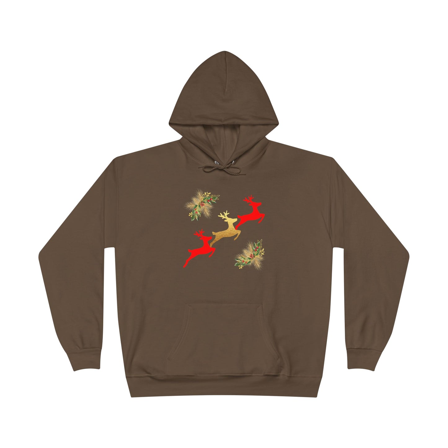 Reindeer Fun - Adult Unisex EcoSmart® Pullover Hoodie Sweatshirt