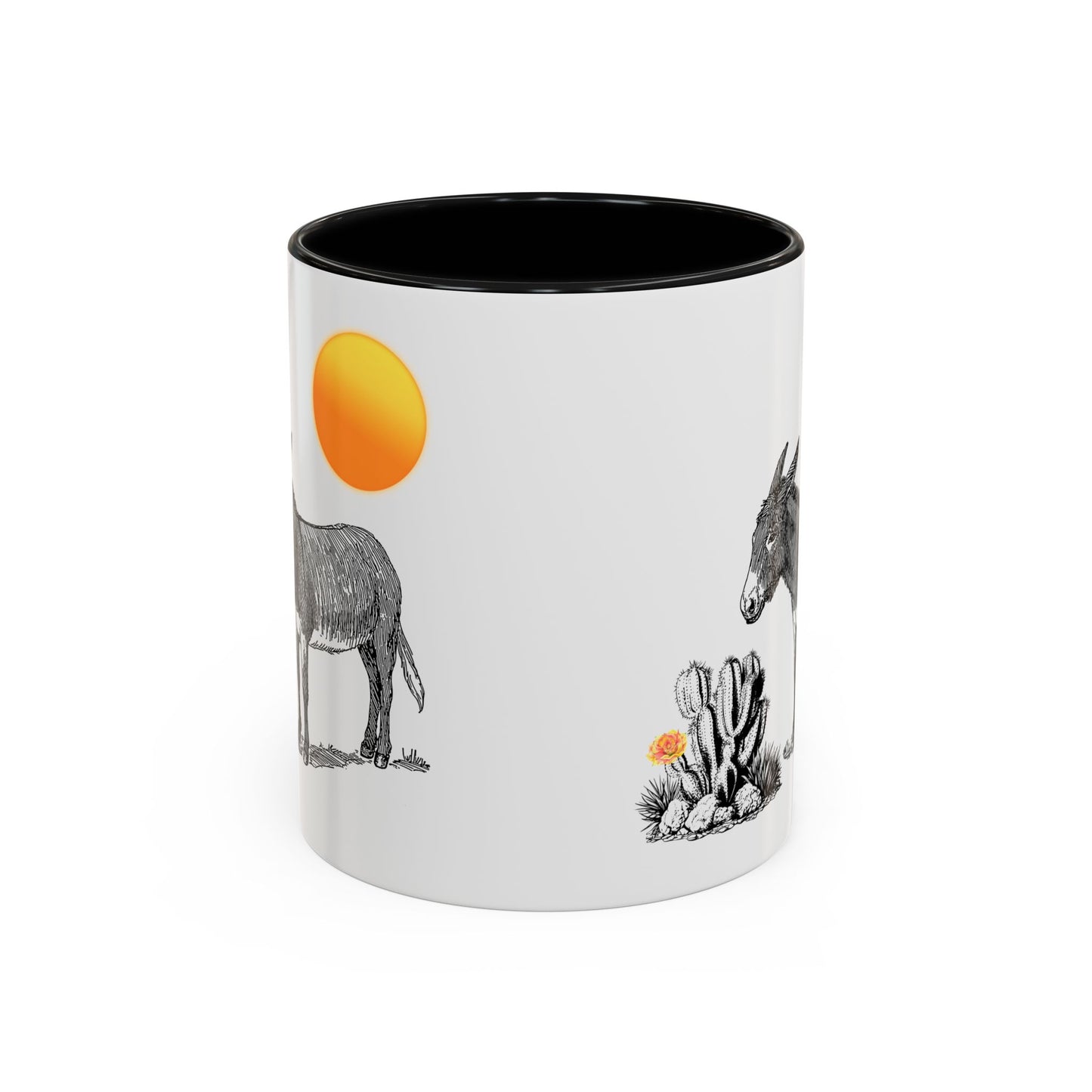 Desert Donkey - Accent Coffee Mug (11, 15oz)