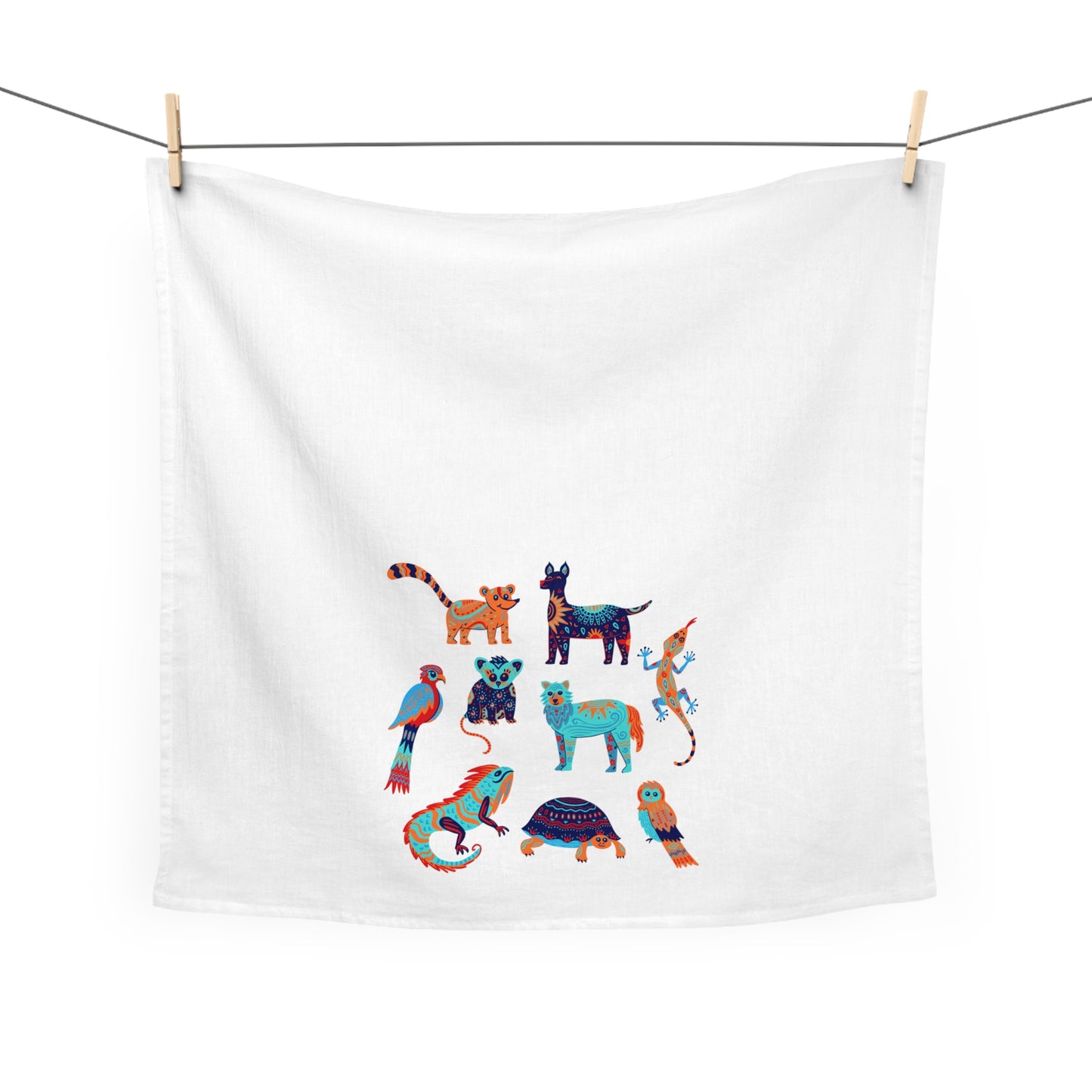 Animal Party - Tea Towel
