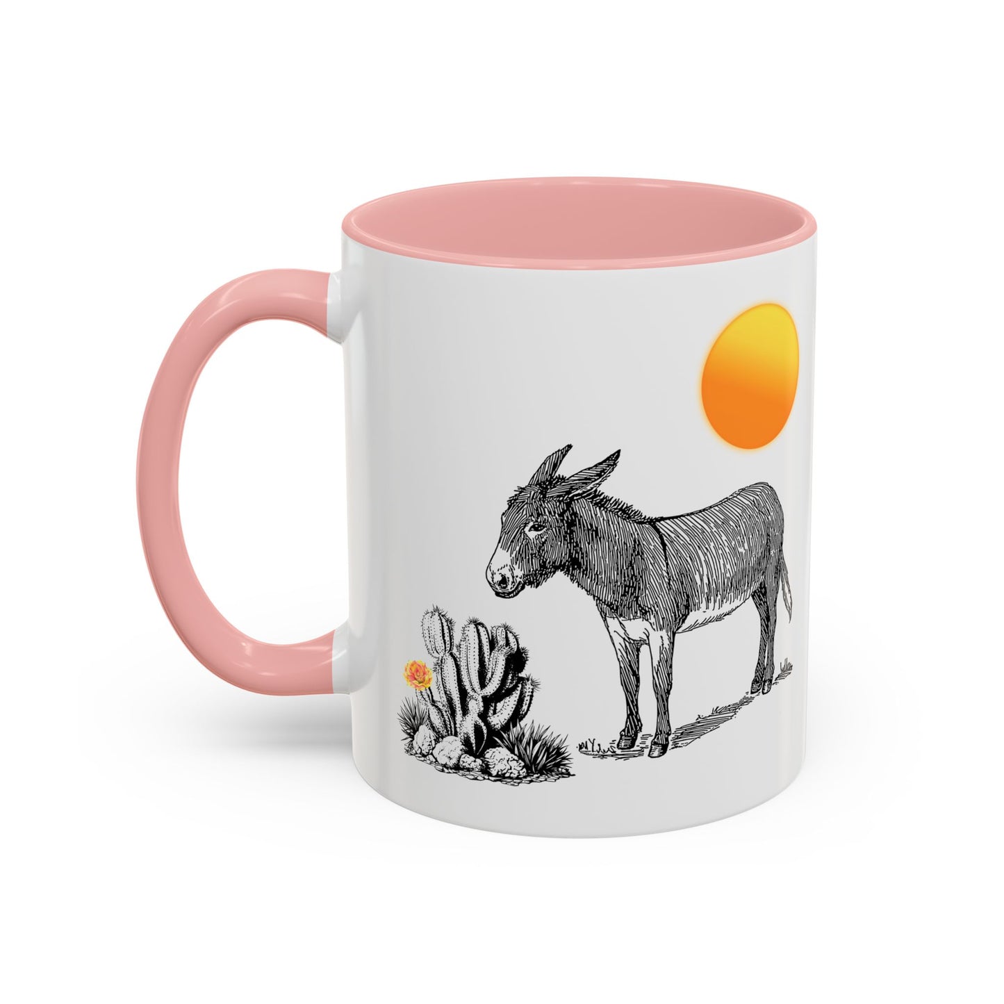 Desert Donkey - Accent Coffee Mug (11, 15oz)