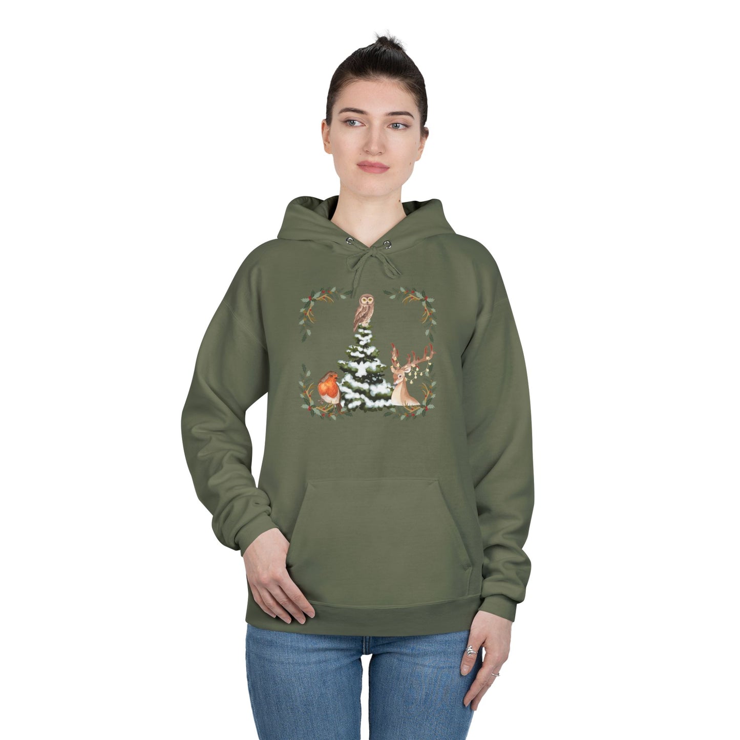 Winter Tree - Adult Unisex EcoSmart® Pullover Hoodie Sweatshirt