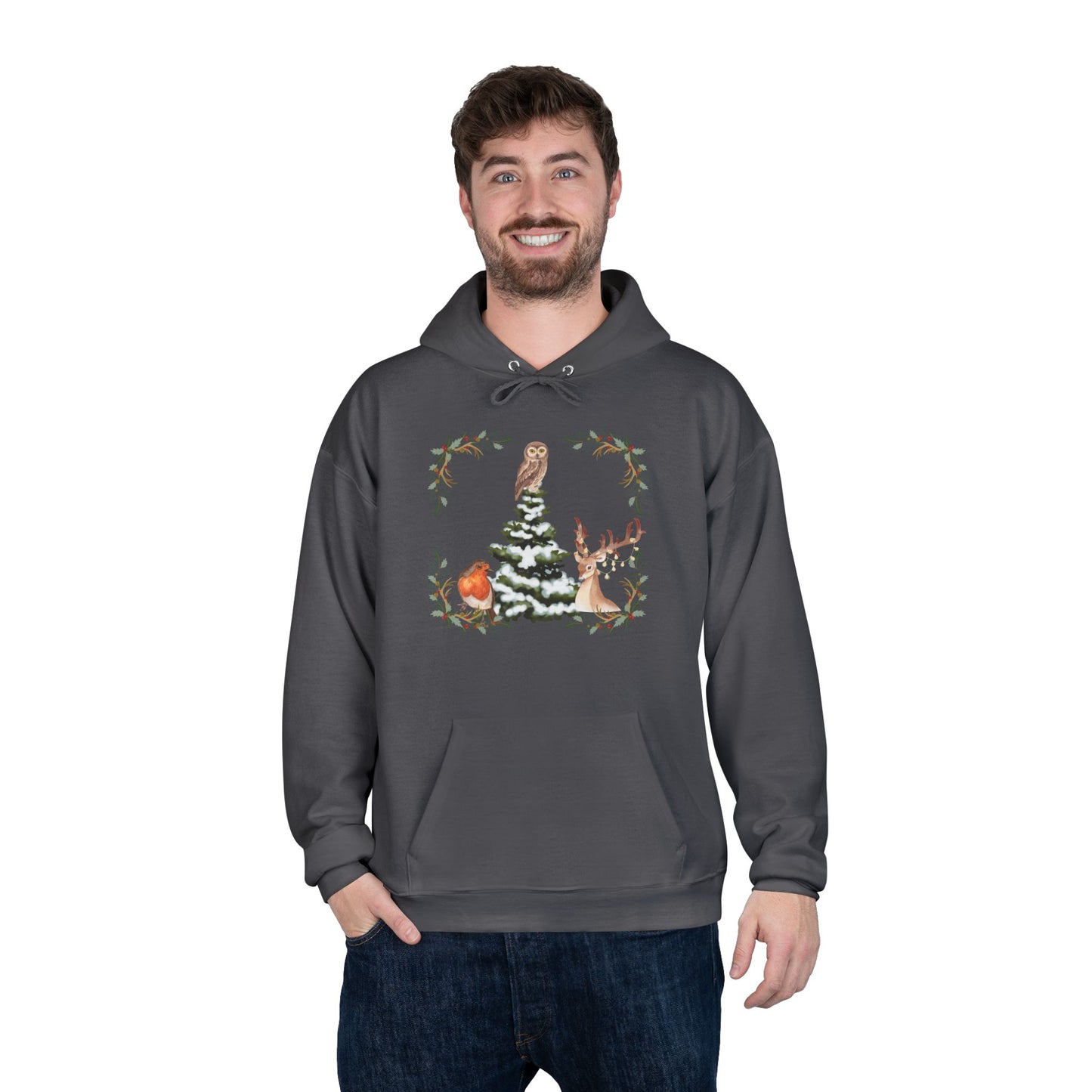 Winter Tree - Adult Unisex EcoSmart® Pullover Hoodie Sweatshirt