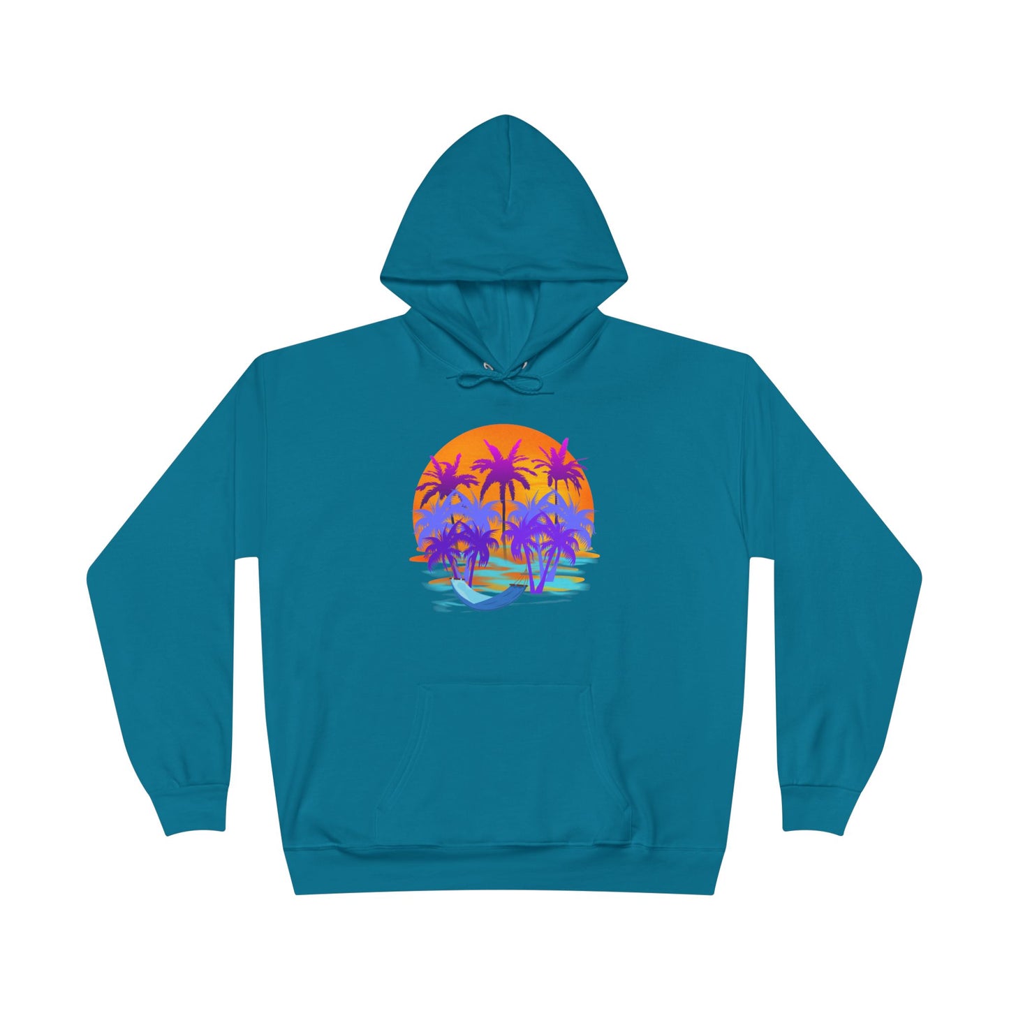Tropical Paradise - Adult Unisex EcoSmart® Pullover Hoodie Sweatshirt