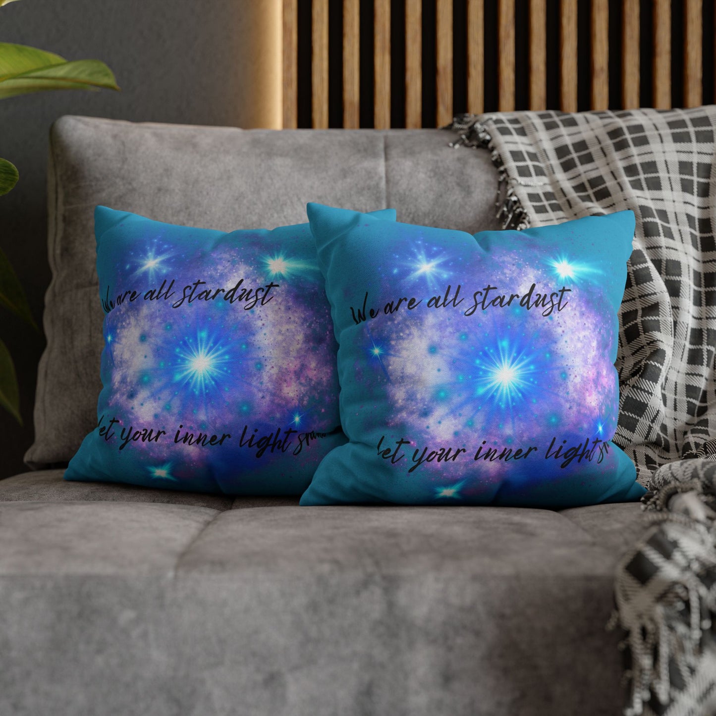 Let Your Inner Light Shine - Accent Square Pillowcases - Various Sizes